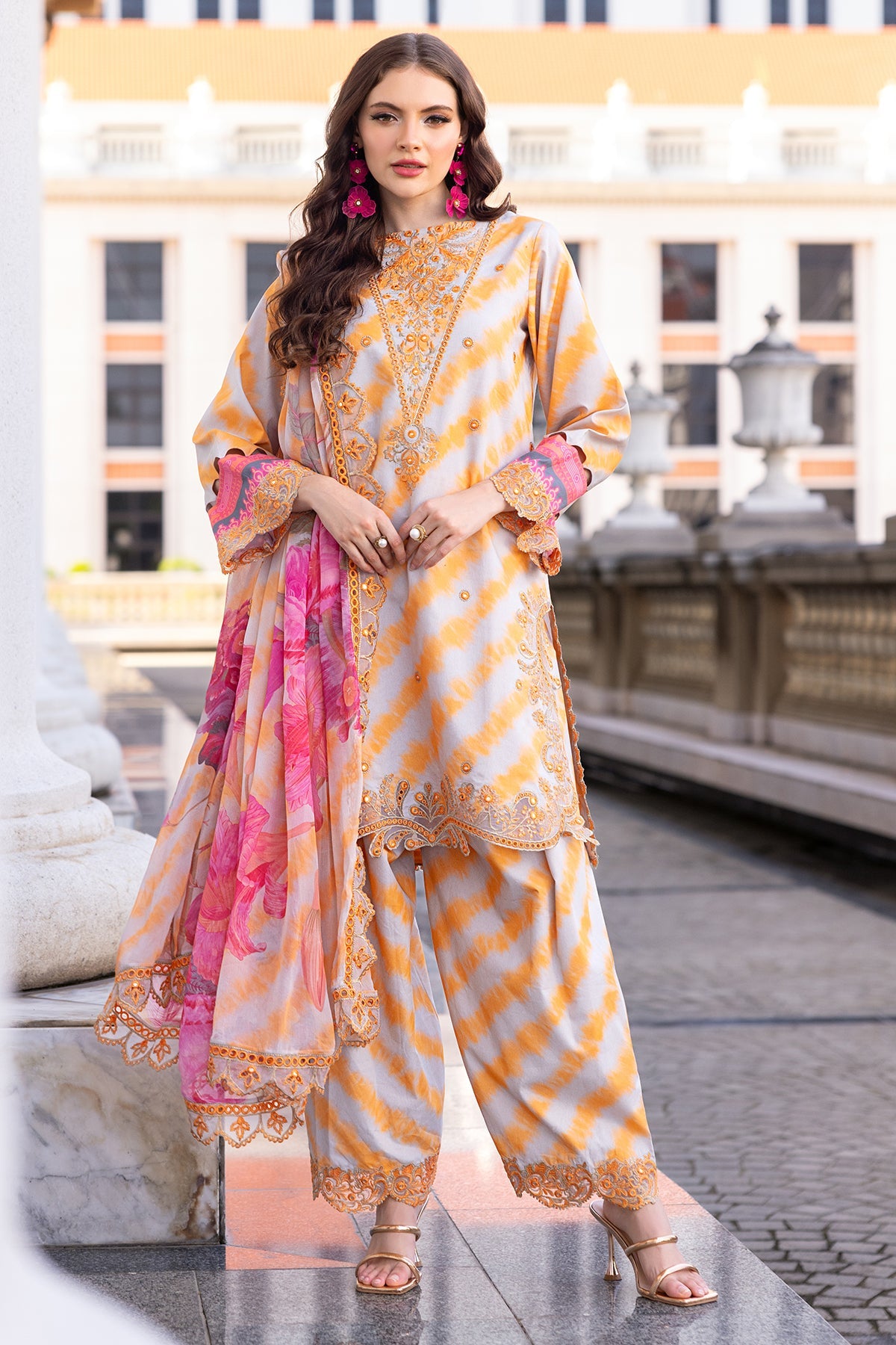 Charizma Aghaz e Nou AG5-07 3-PC Unstitched Embroidered Lawn Collection