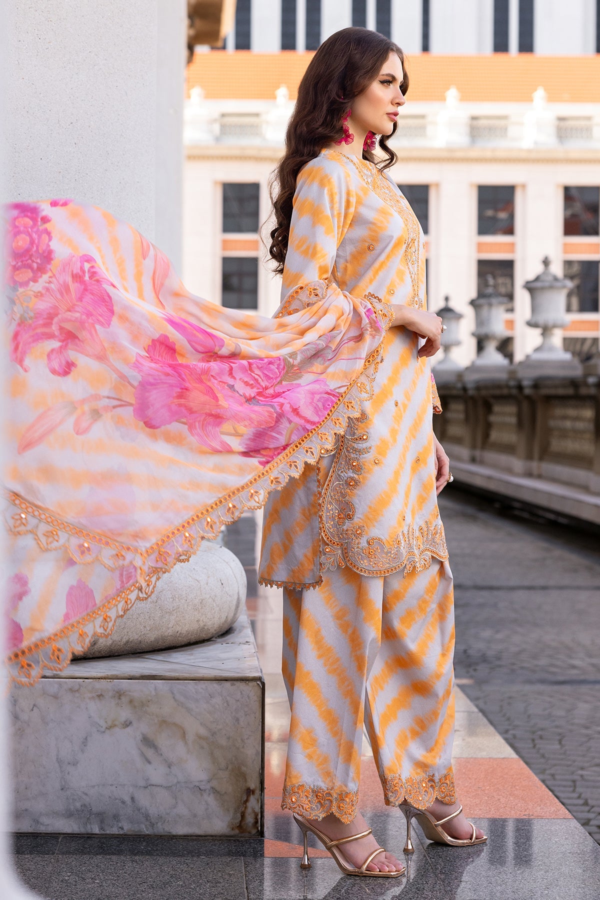 Charizma Aghaz e Nou AG5-07 3-PC Unstitched Embroidered Lawn Collection