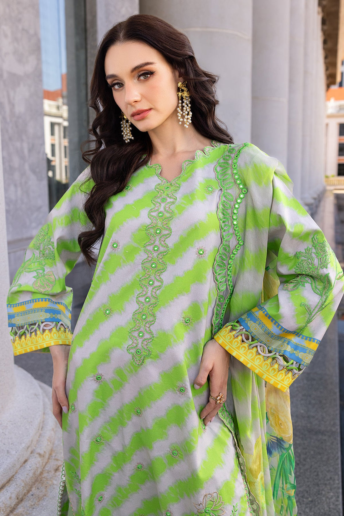 Charizma Aghaz e Nou AG5-06 3-PC Unstitched Embroidered Lawn Collection