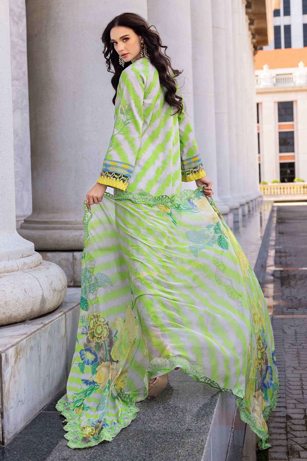 Charizma Aghaz e Nou AG5-06 3-PC Unstitched Embroidered Lawn Collection