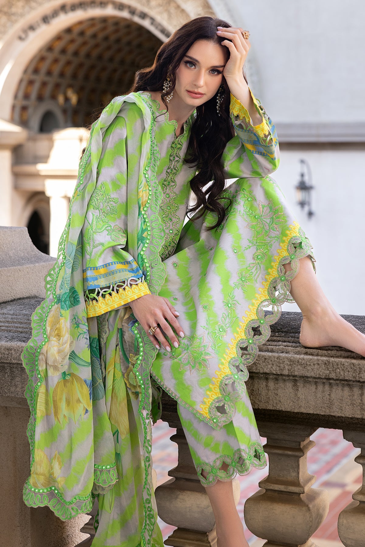 Charizma Aghaz e Nou AG5-06 3-PC Unstitched Embroidered Lawn Collection