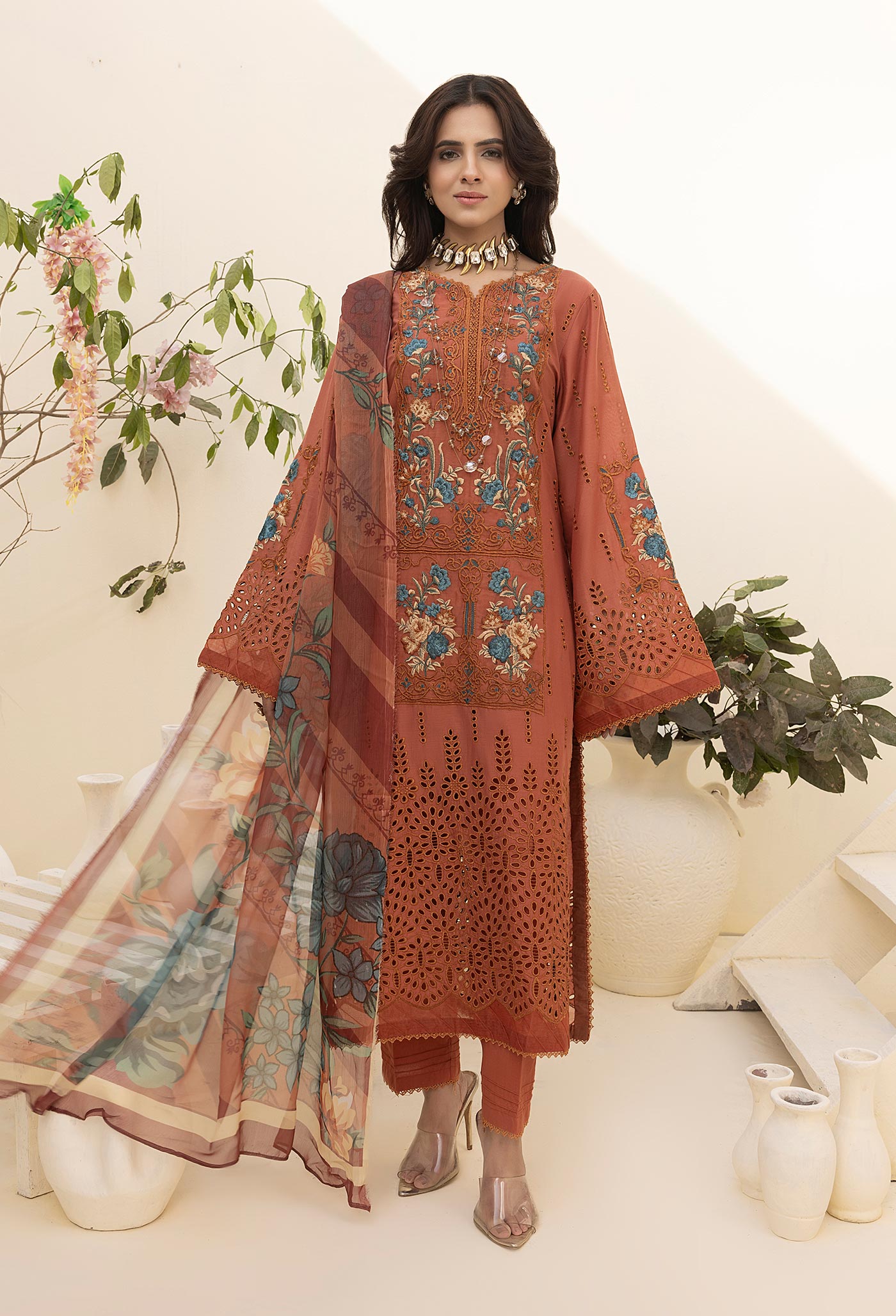 Adan Libas Zaria Unstitched Chikankari Lawn `ZARIA 10