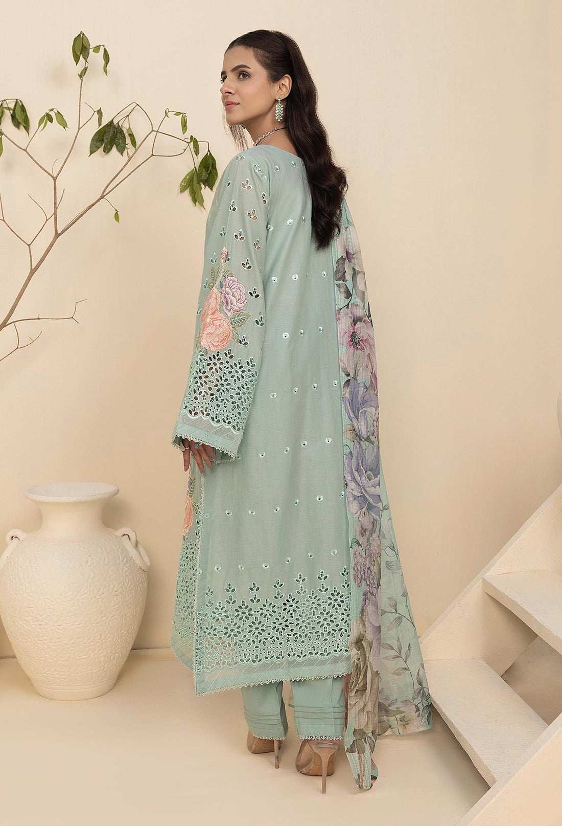 Adan Libas Zaria Unstitched Chikankari Lawn `ZARIA 1