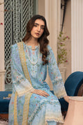 Lakhany Komal LG-MM-0307 03 Piece Unstitched Printed With Printed Chiffon Dupatta