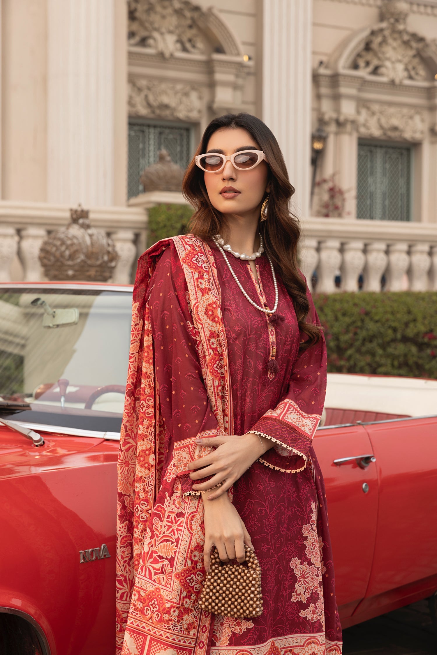 Lakhany Komal LG-AR-0116 03 Piece Unstitched Printed With Printed Textured Lawn Dupatta