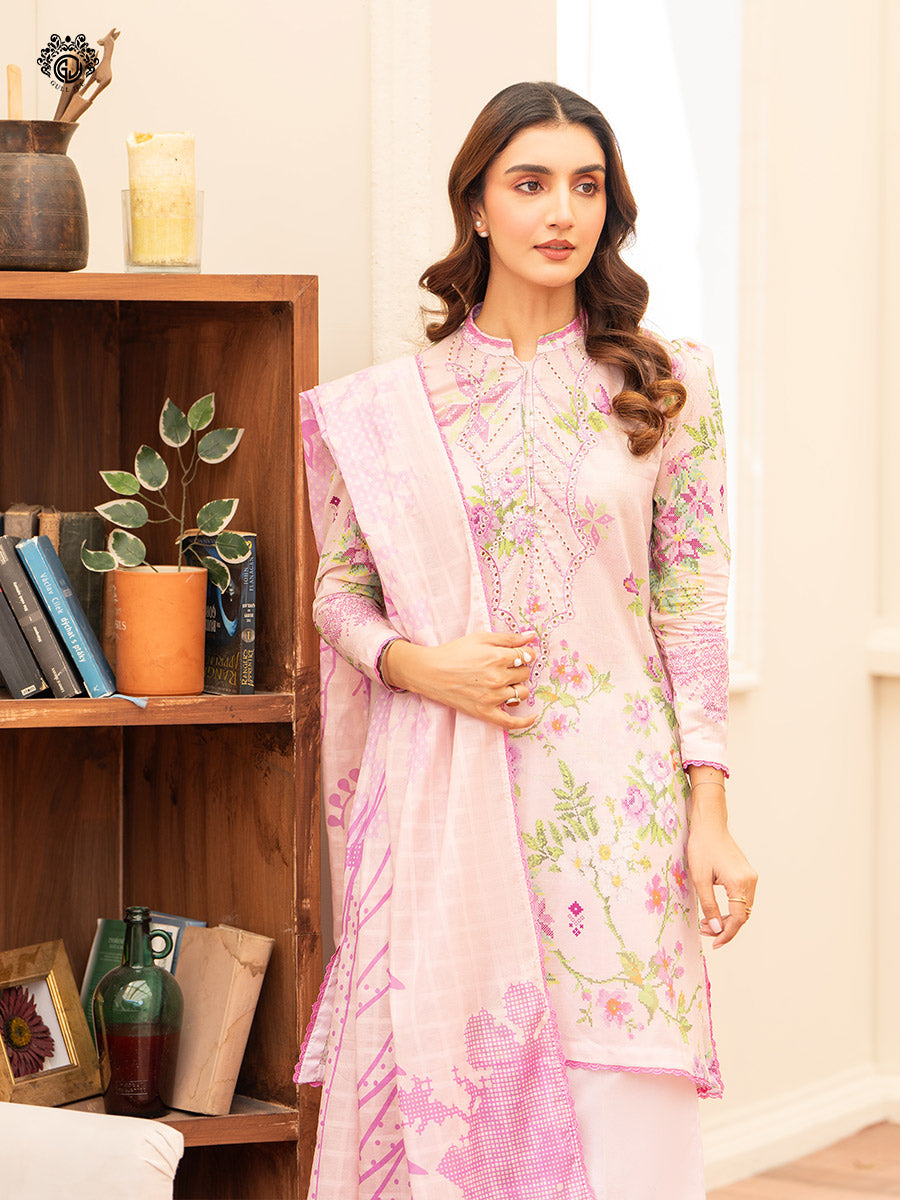 Gulljee Kroma GKRM2401A3 | Embroidered Unstitched 3 Piece Collection