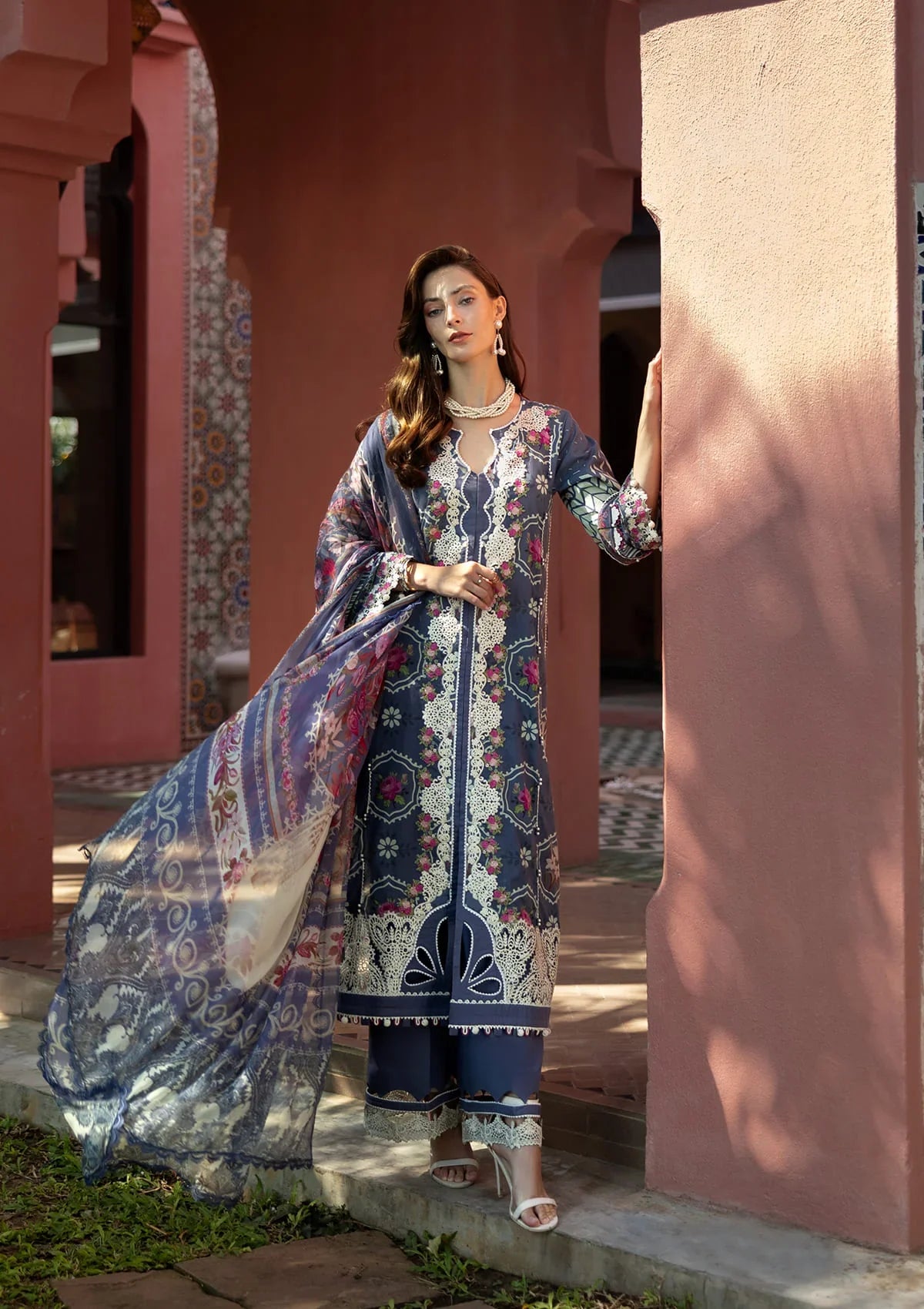 ELAF SIGNATURE COLLECTION 2025 ETS-04A SYLVIE - EMBROIDERED LAWN COLLECTION