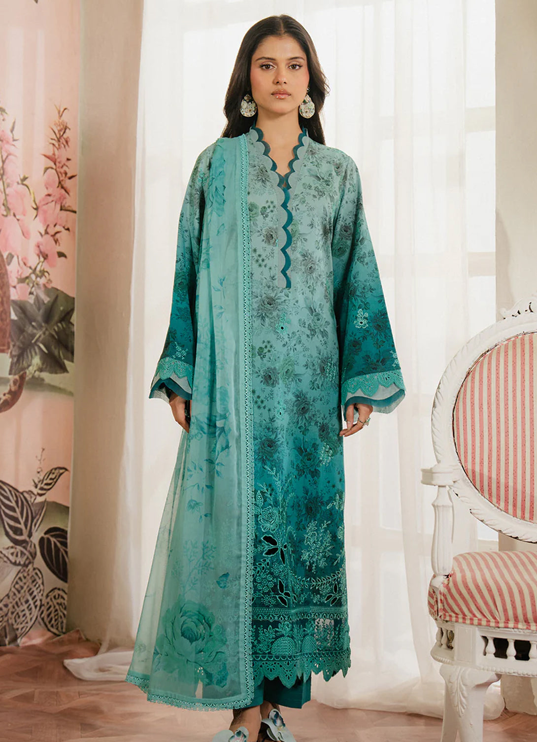 Ayzel By Afrozeh - Armelia Printed Lawn'25 - Esmere