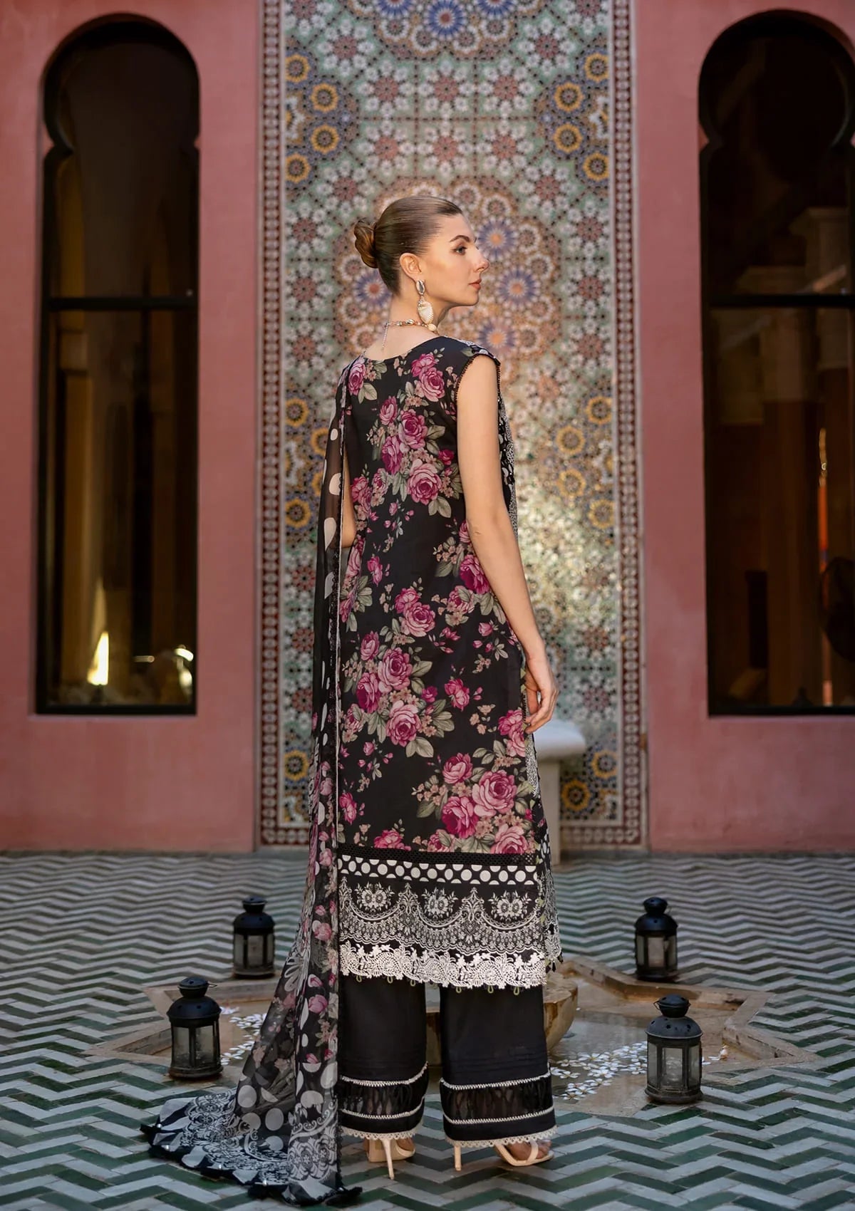 ELAF SIGNATURE COLLECTION 2025 ETS-02B PROM NIGHT - EMBROIDERED LAWN COLLECTION