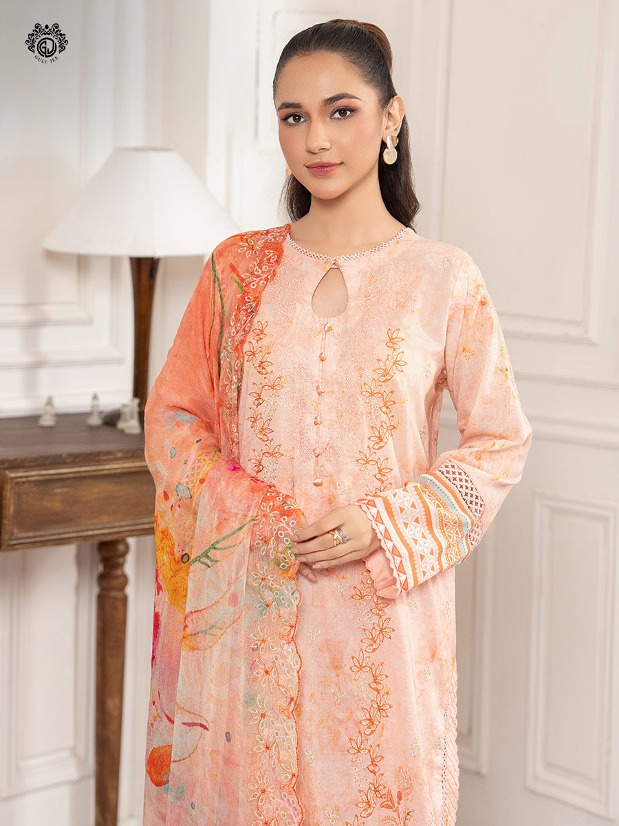 Gulljee Premium Morja Unstitched Three Piece Collection GMJ2408A6