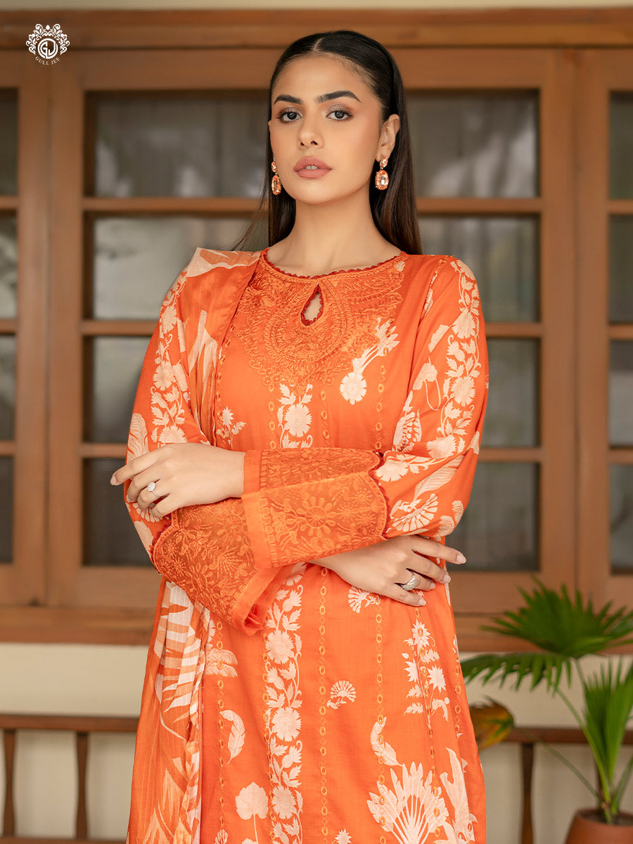 Gulljee Kroma GKRM2402A6 | Embroidered Unstitched 3 Piece Collection