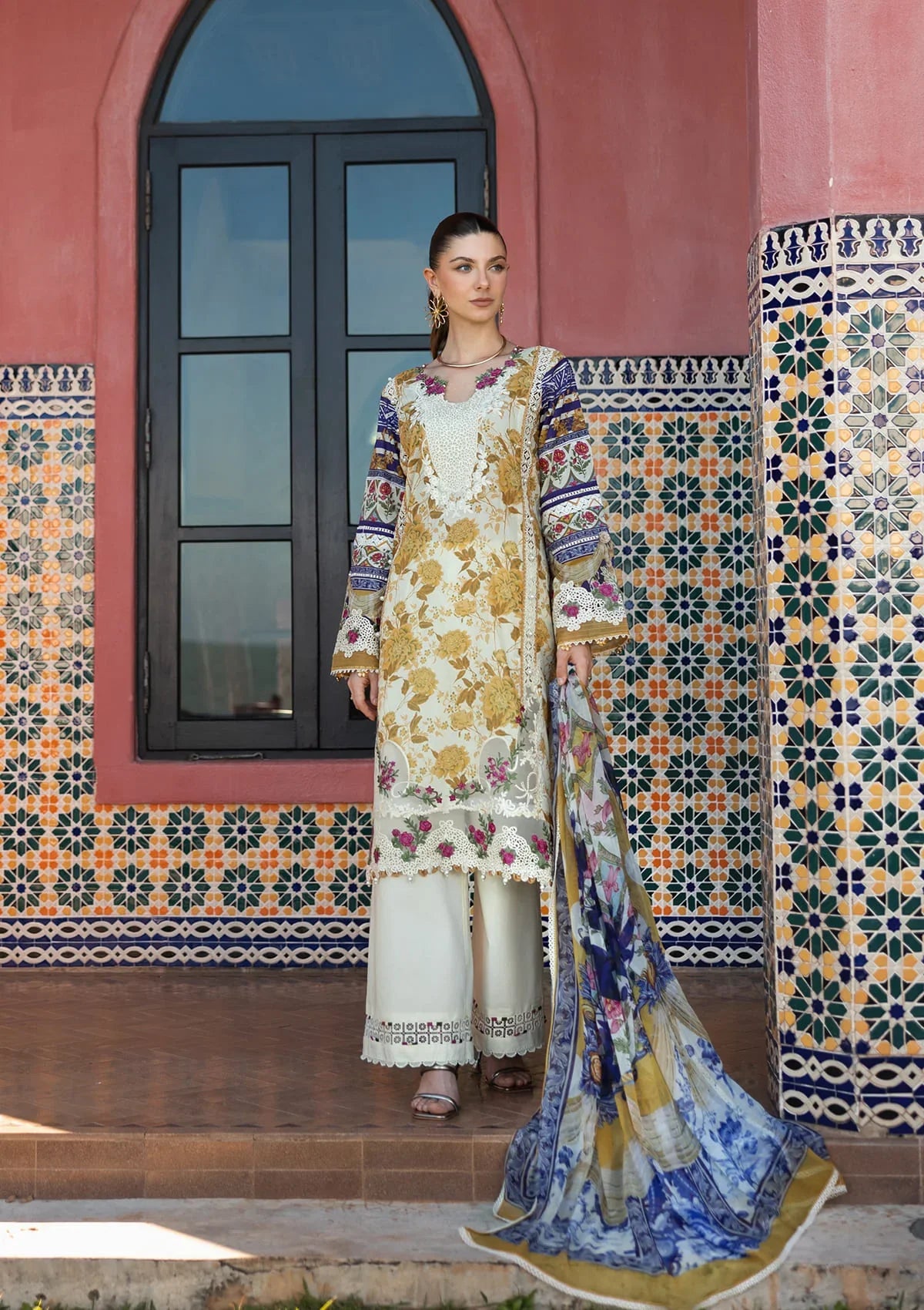 ELAF SIGNATURE COLLECTION 2025 ETS-05A ESTELLE - EMBROIDERED LAWN COLLECTION