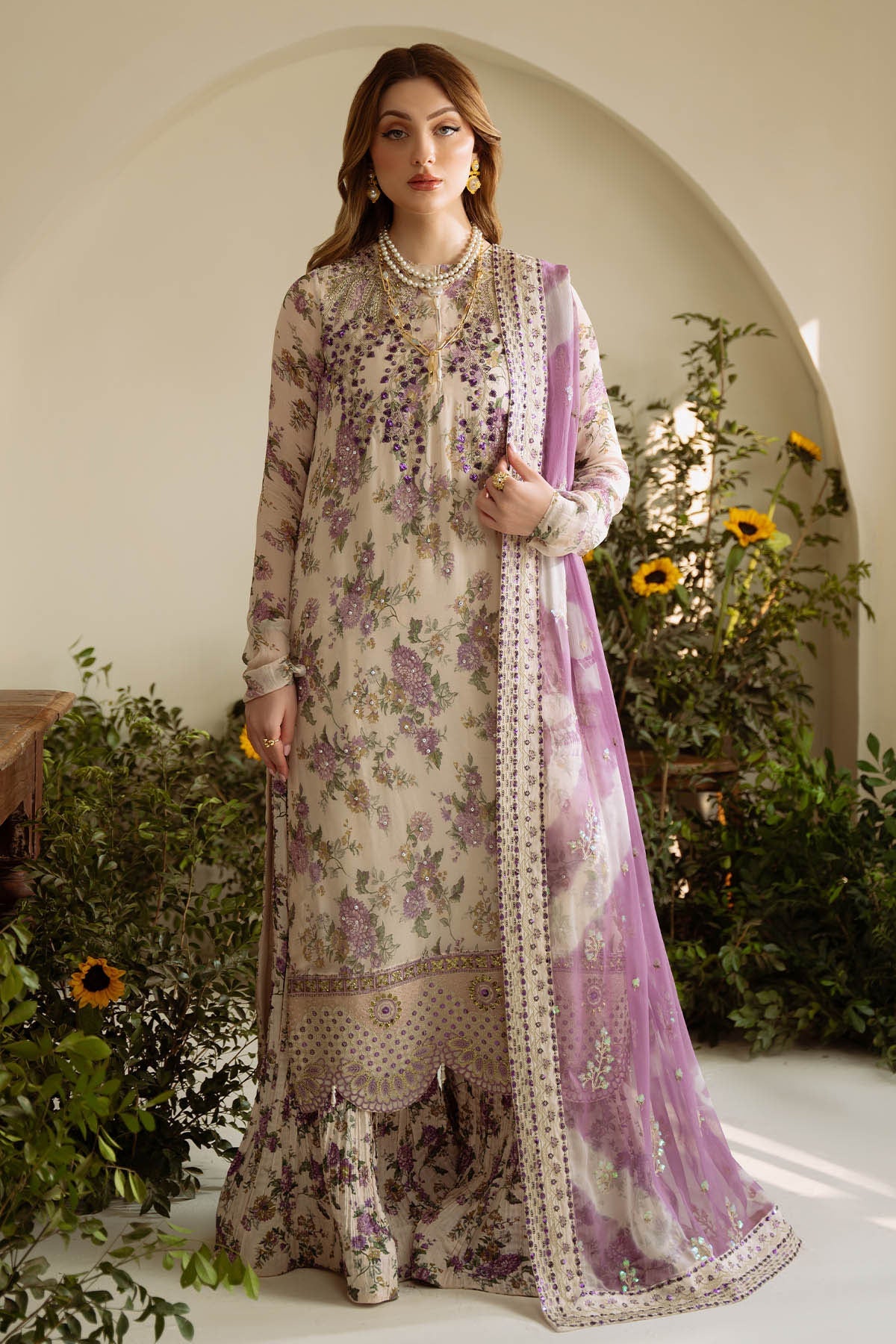 Nureh Amaya AM-07 Luxury Prints Unstitched Luxury Chiffon Collection