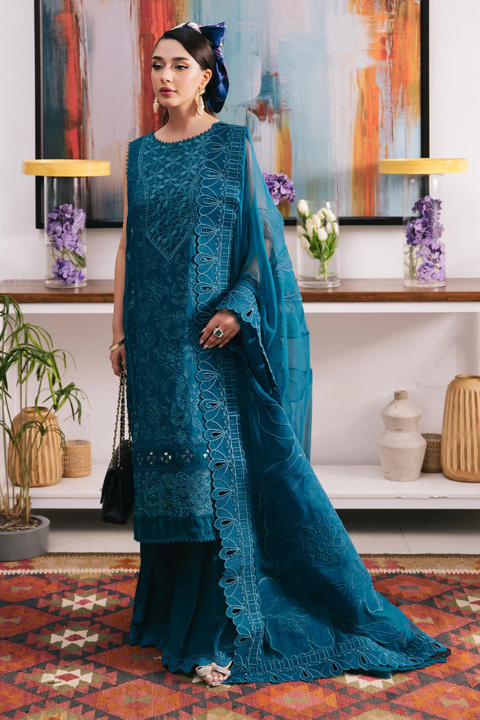 Nureh Unstitched Eid Escape Luxury Lawn Collection Nureh Zoee  NE-86