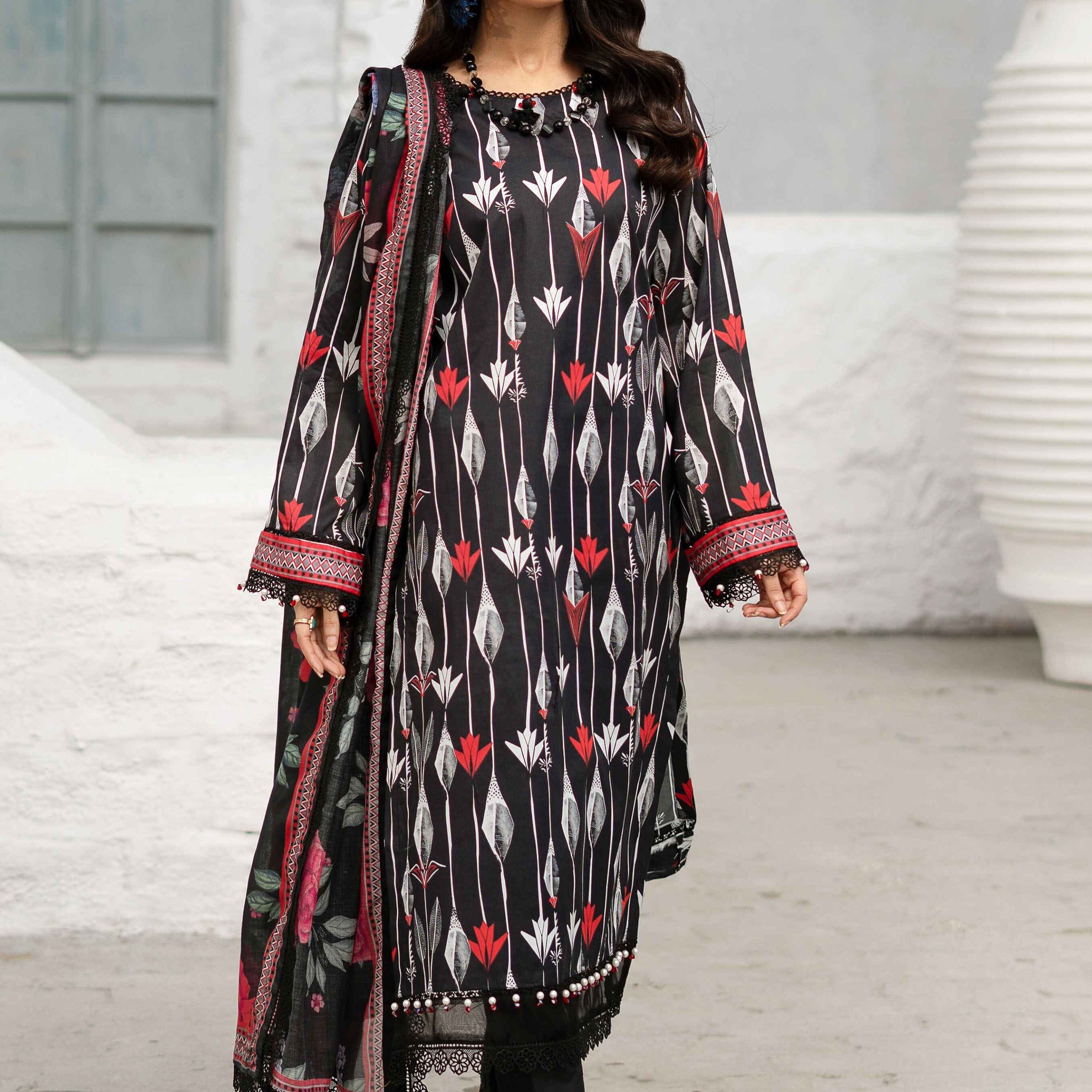 Alzohaib Colors Digital Printed 3 Piece-CDP-25-02 Fresh New Season 2025