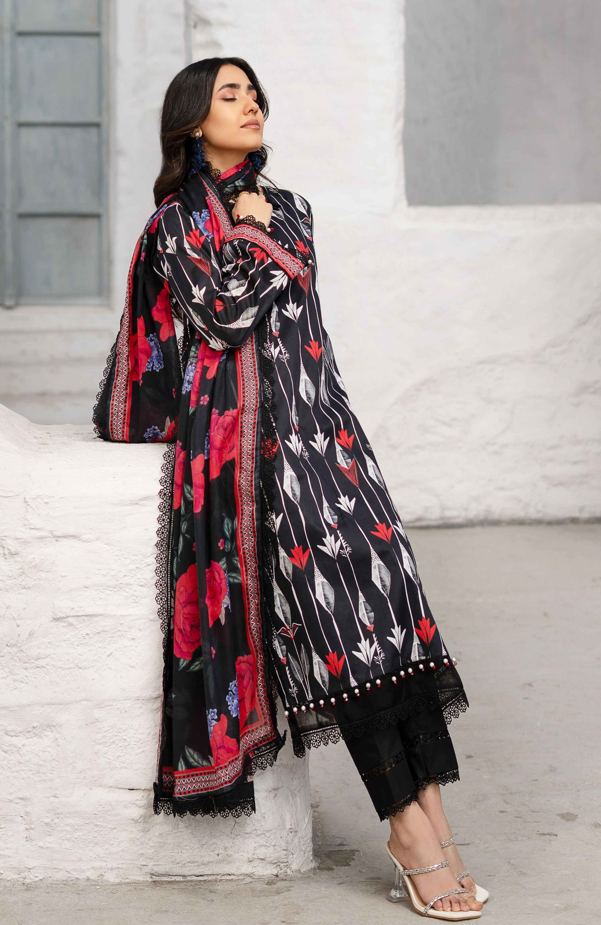 Alzohaib Colors Digital Printed 3 Piece-CDP-25-02 Fresh New Season 2025