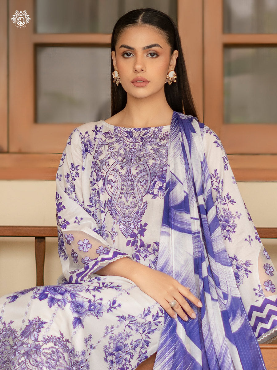 Gulljee Kroma GKRM2402A7 | Embroidered Unstitched 3 Piece Collection