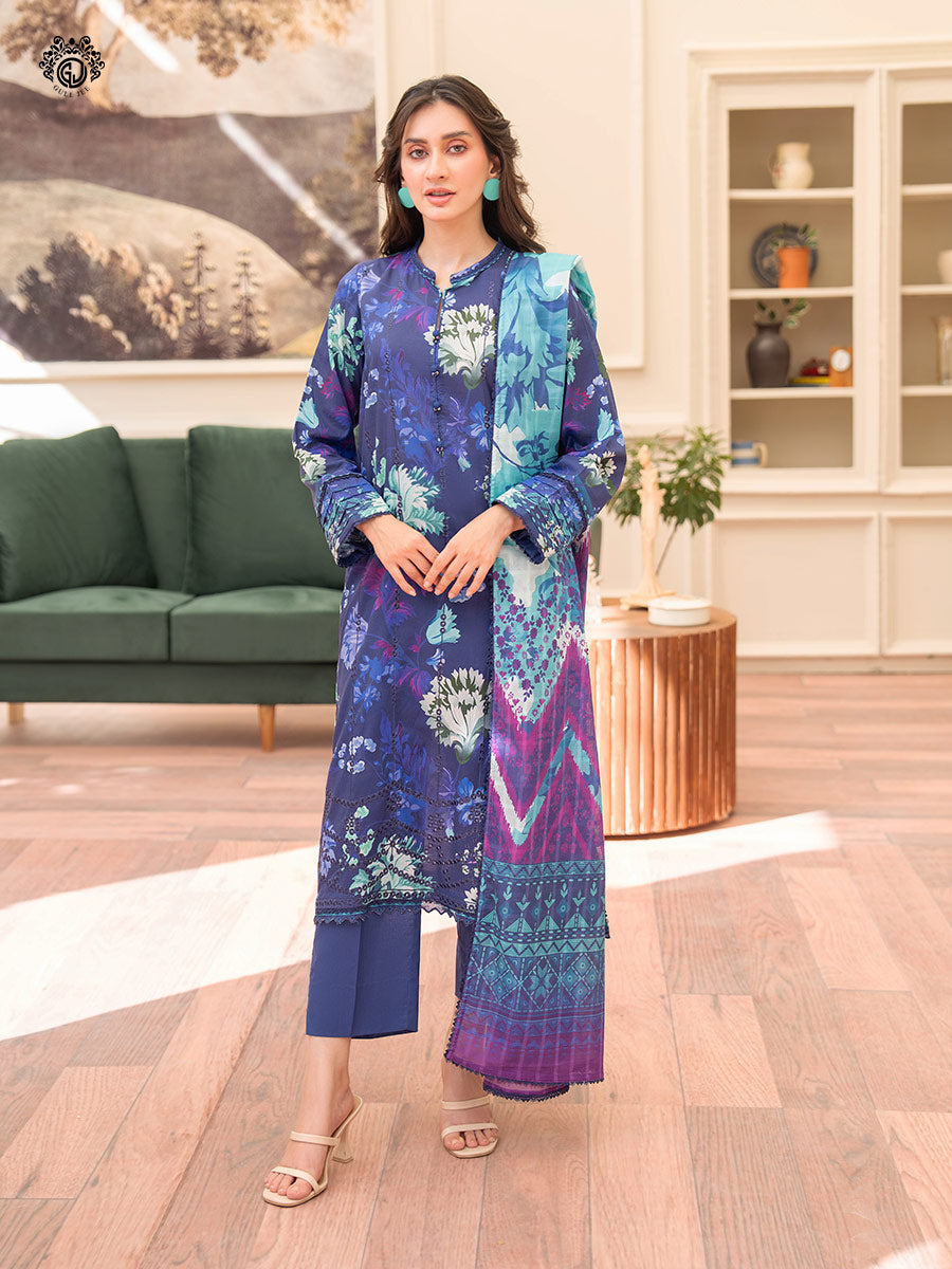 Gulljee Kroma GKRM2401A9 | Embroidered Unstitched 3 Piece Collection