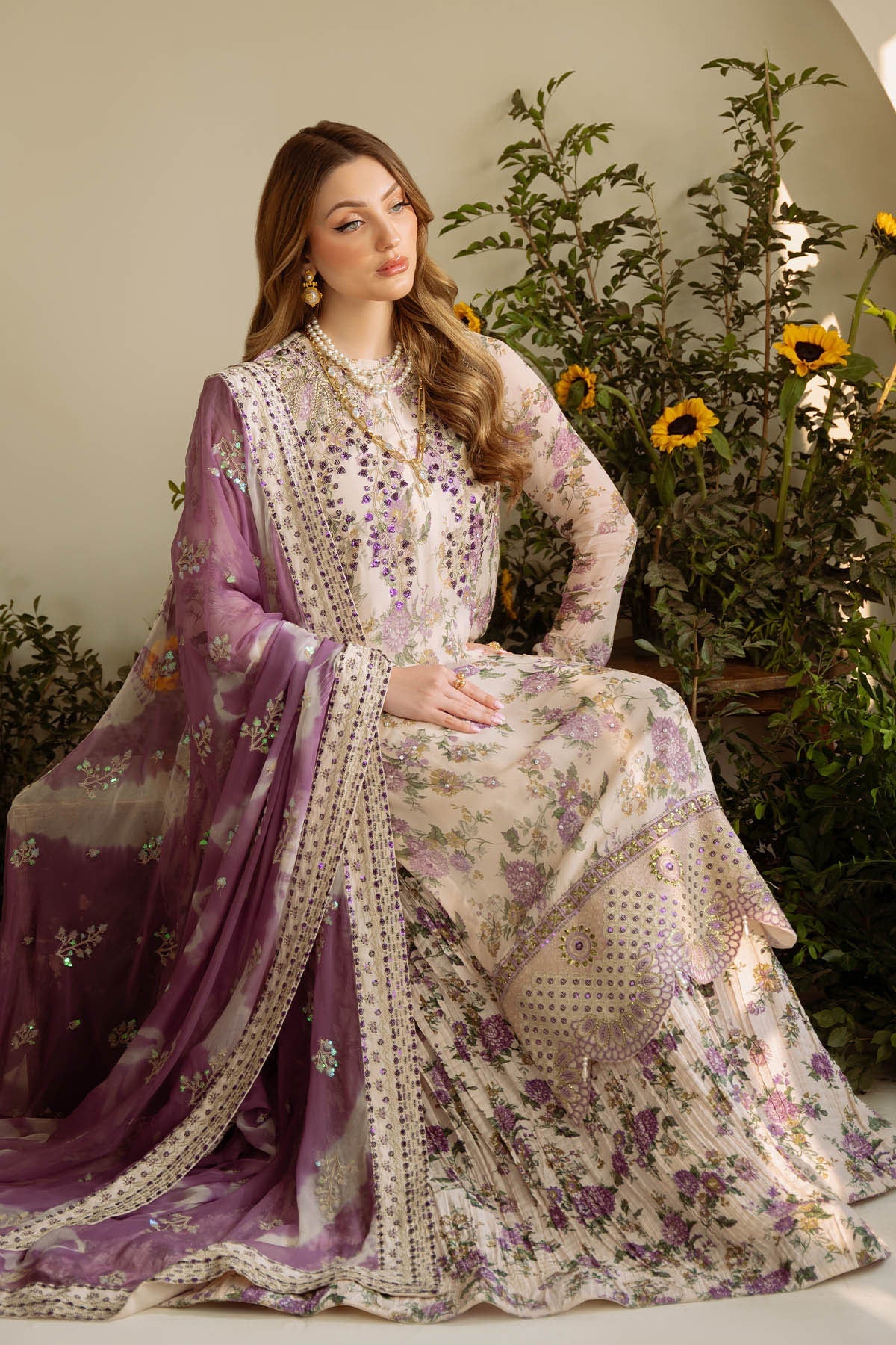 Nureh Amaya AM-07 Luxury Prints Unstitched Luxury Chiffon Collection