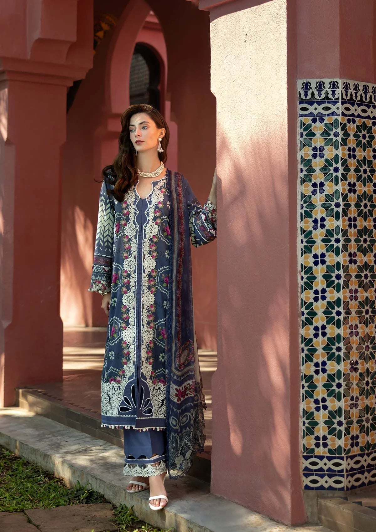 ELAF SIGNATURE COLLECTION 2025 ETS-04A SYLVIE - EMBROIDERED LAWN COLLECTION