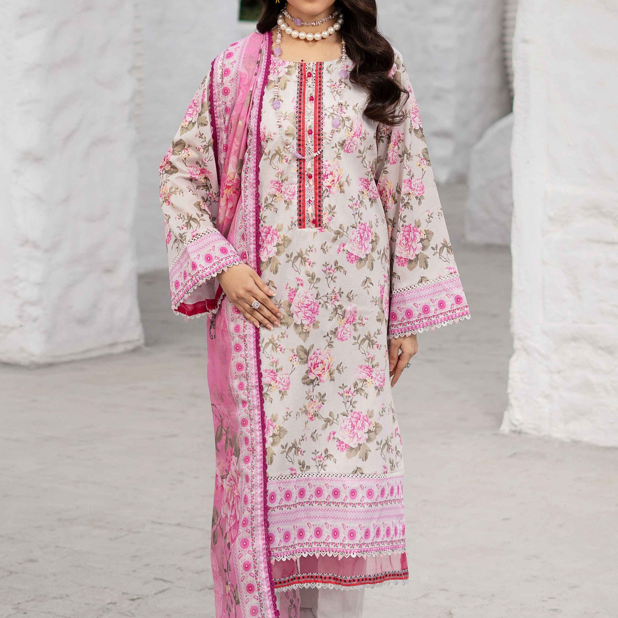 Alzohaib Colors Digital Printed 3 Piece-CDP-25-03 Fresh New Season 2025