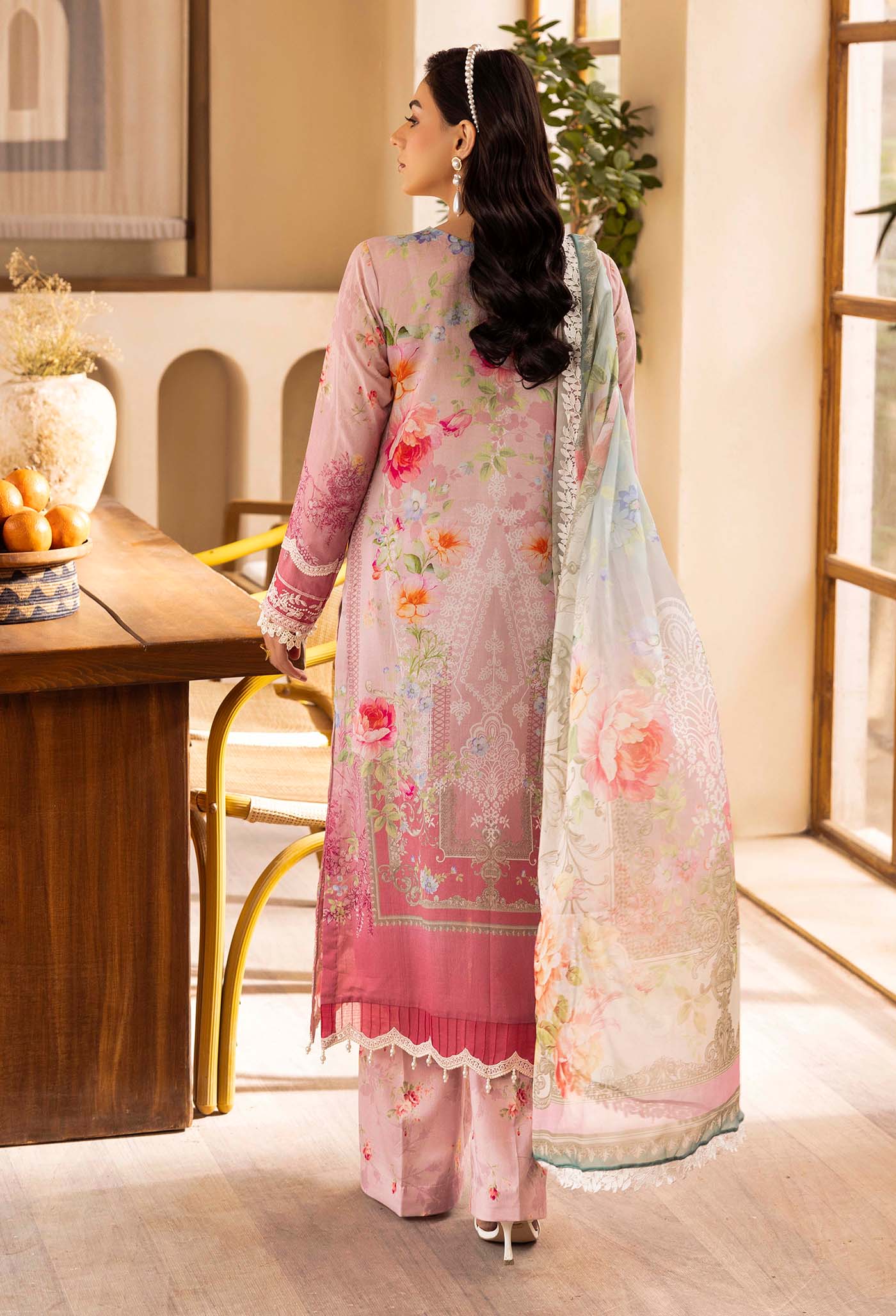 Adan's Libas Chantelle Print Lawn with Pure Bamberg Chiffon Dupatta 2025 CHANTELLE 99957 Design 08