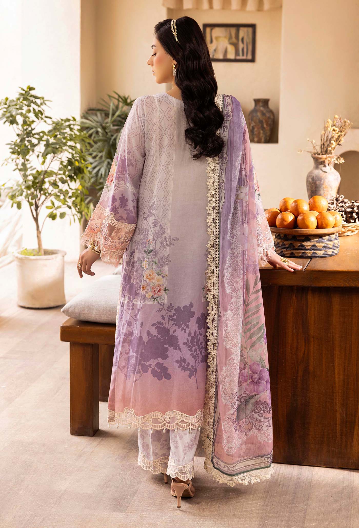 Adan's Libas Chantelle Print Lawn with Pure Bamberg Chiffon Dupatta 2025 CHANTELLE 99959 Design 10