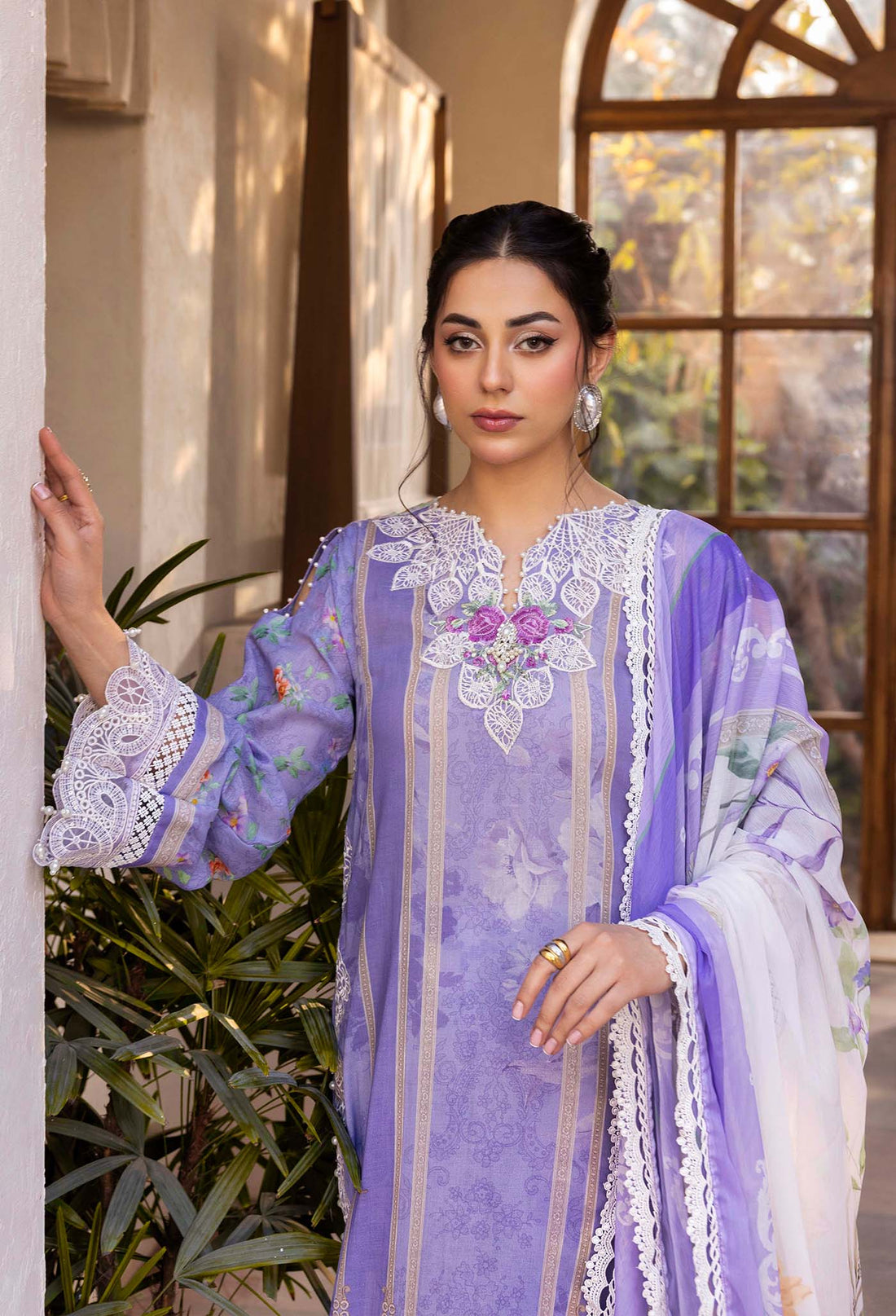 Adan's Libas Chantelle Print Lawn with Pure Bamberg Chiffon Dupatta 2025 CHANTELLE 99953 Design 04