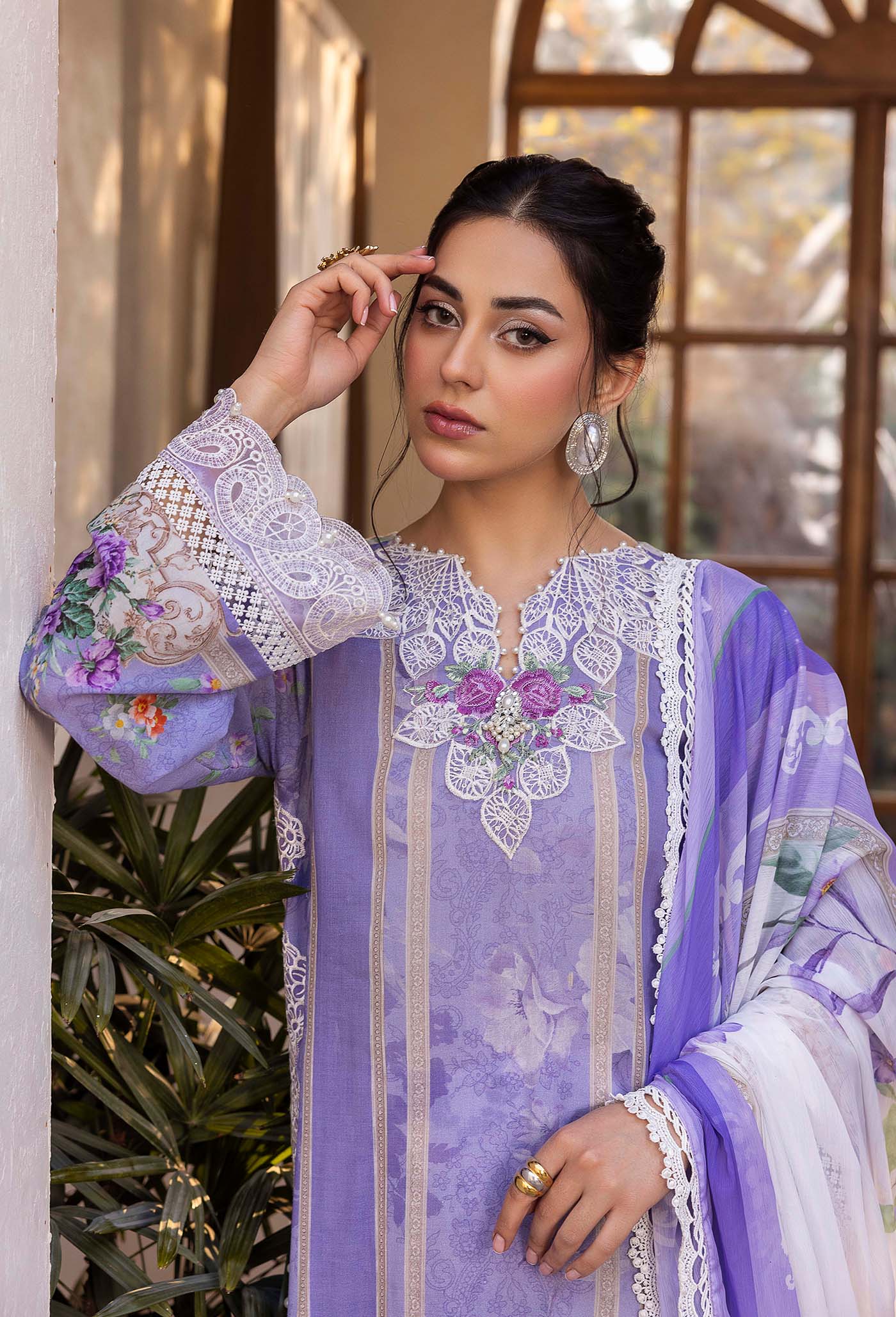 Adan's Libas Chantelle Print Lawn with Pure Bamberg Chiffon Dupatta 2025 CHANTELLE 99953 Design 04