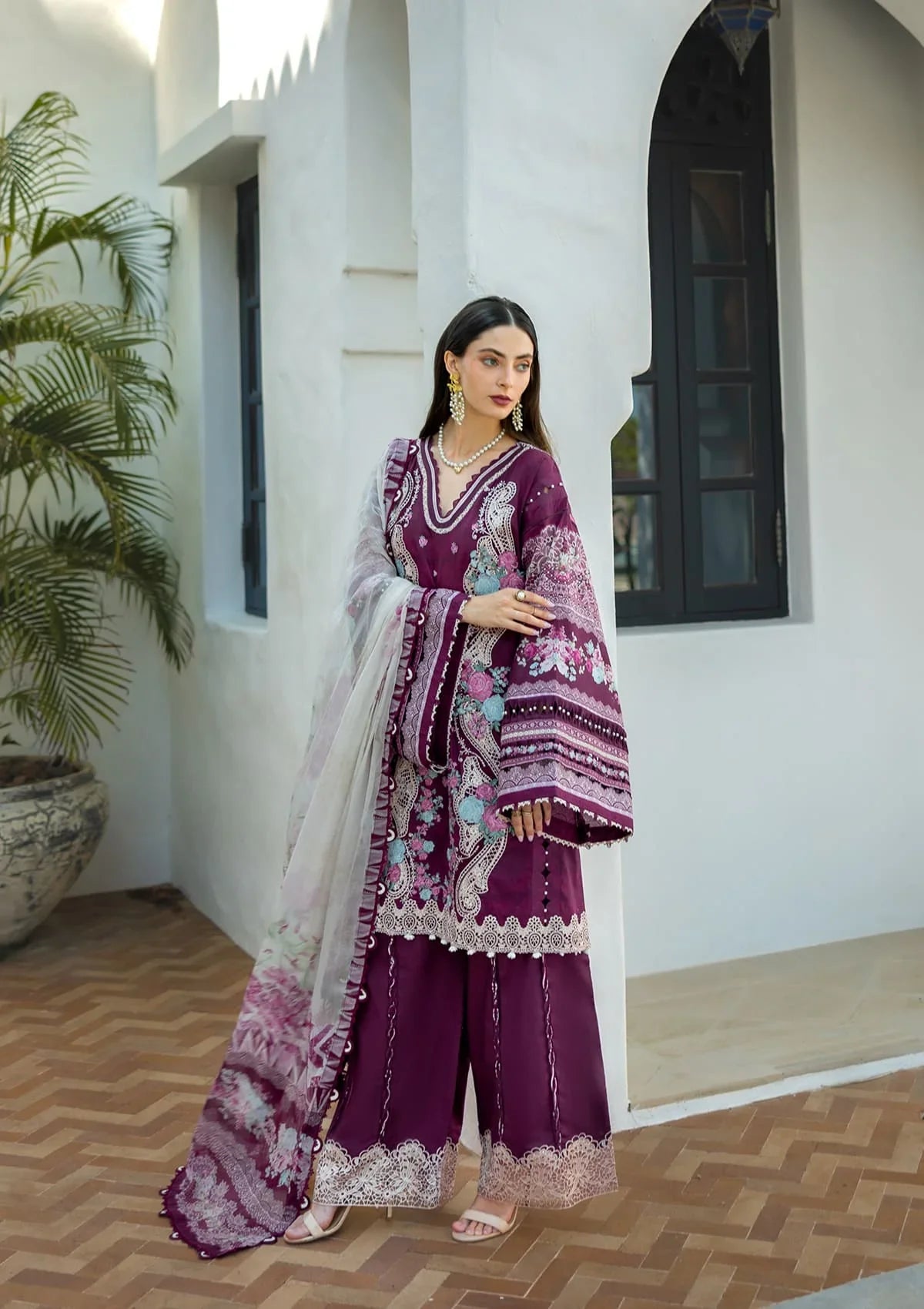 ELAF SIGNATURE COLLECTION 2025 ETS-06B AZOTIC - EMBROIDERED LAWN COLLECTION