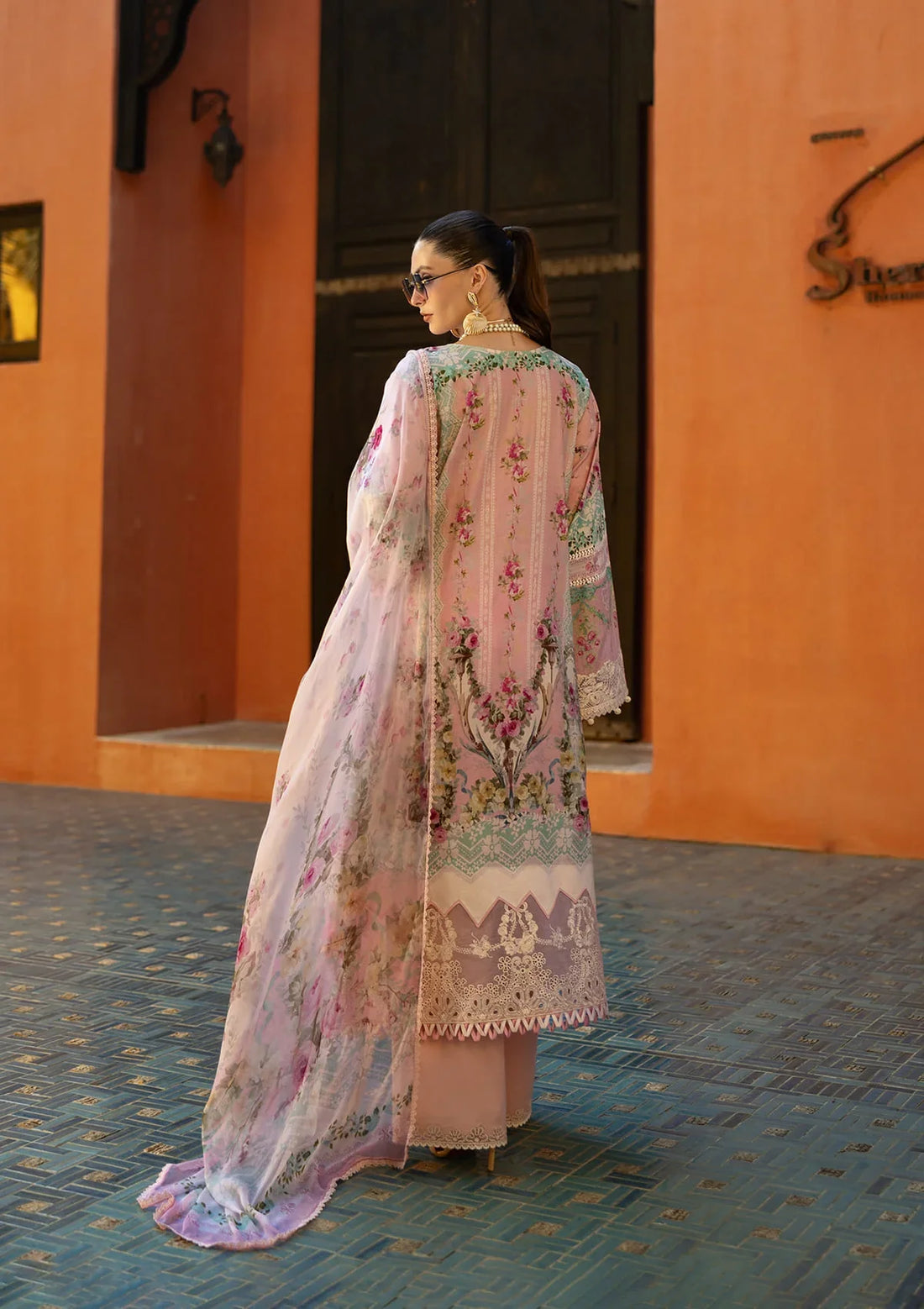 ELAF SIGNATURE COLLECTION 2025 ETS-01B PINK PETAL - EMBROIDERED LAWN COLLECTION