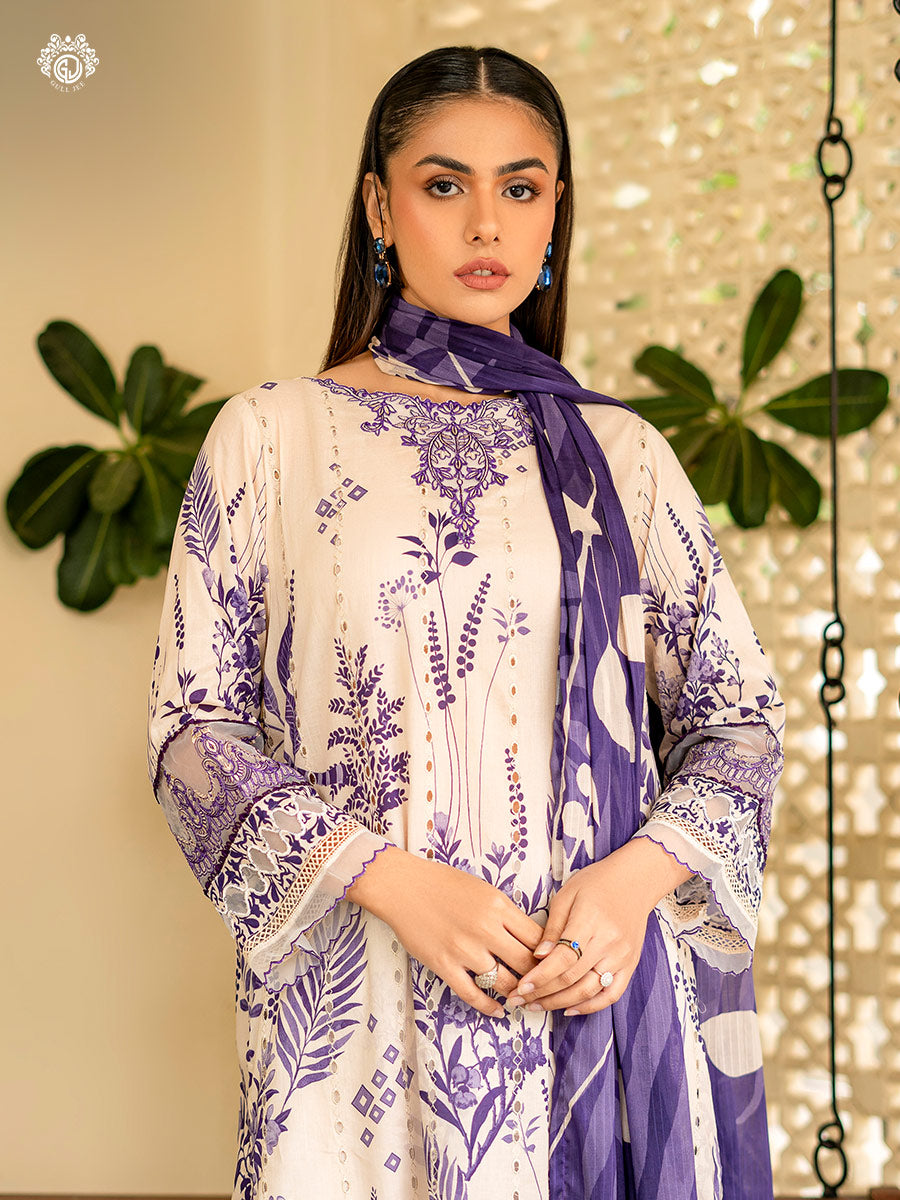 Gulljee Kroma GKRM2402A1 | Embroidered Unstitched 3 Piece Collection