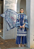 ELAF SIGNATURE COLLECTION 2025 ETS-06A LONDON BLUES - EMBROIDERED LAWN COLLECTION