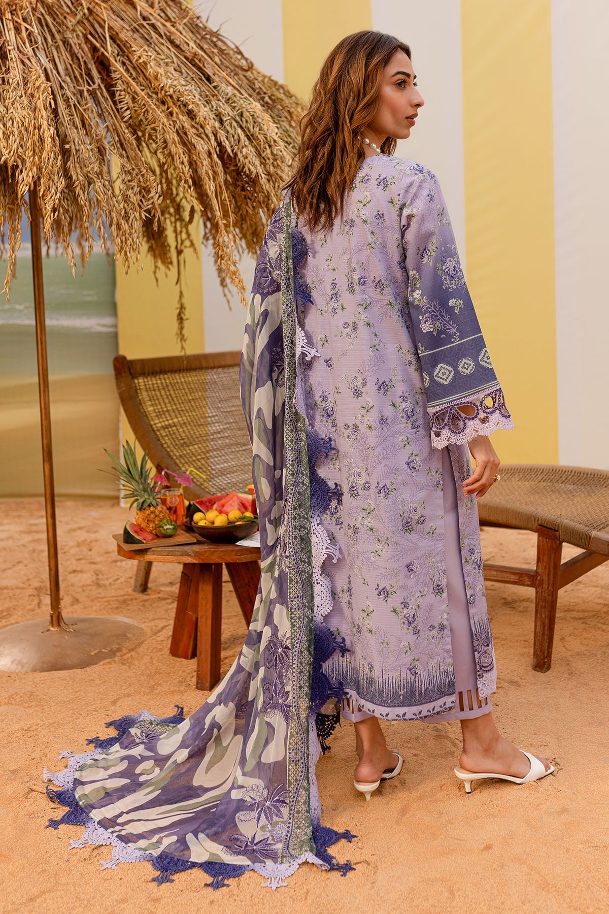 Nureh Gardenia NSG-184 Embroidered Lawn Collection With Embroidered Chiffon Dupatta