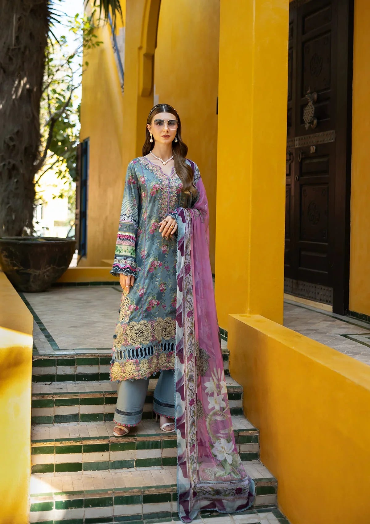 ELAF SIGNATURE COLLECTION 2025 ETS-07B GLORY - EMBROIDERED LAWN COLLECTION