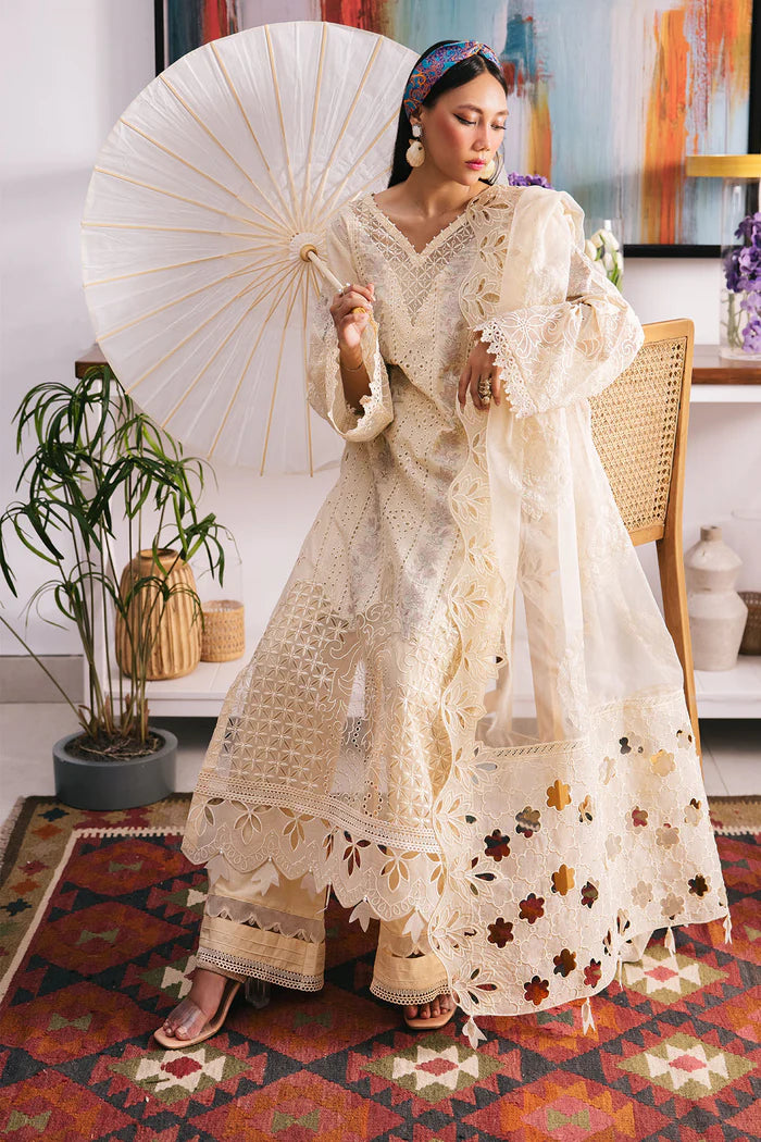 Nureh Unstitched Eid Escape Luxury Lawn Collection Amelfie NE-92