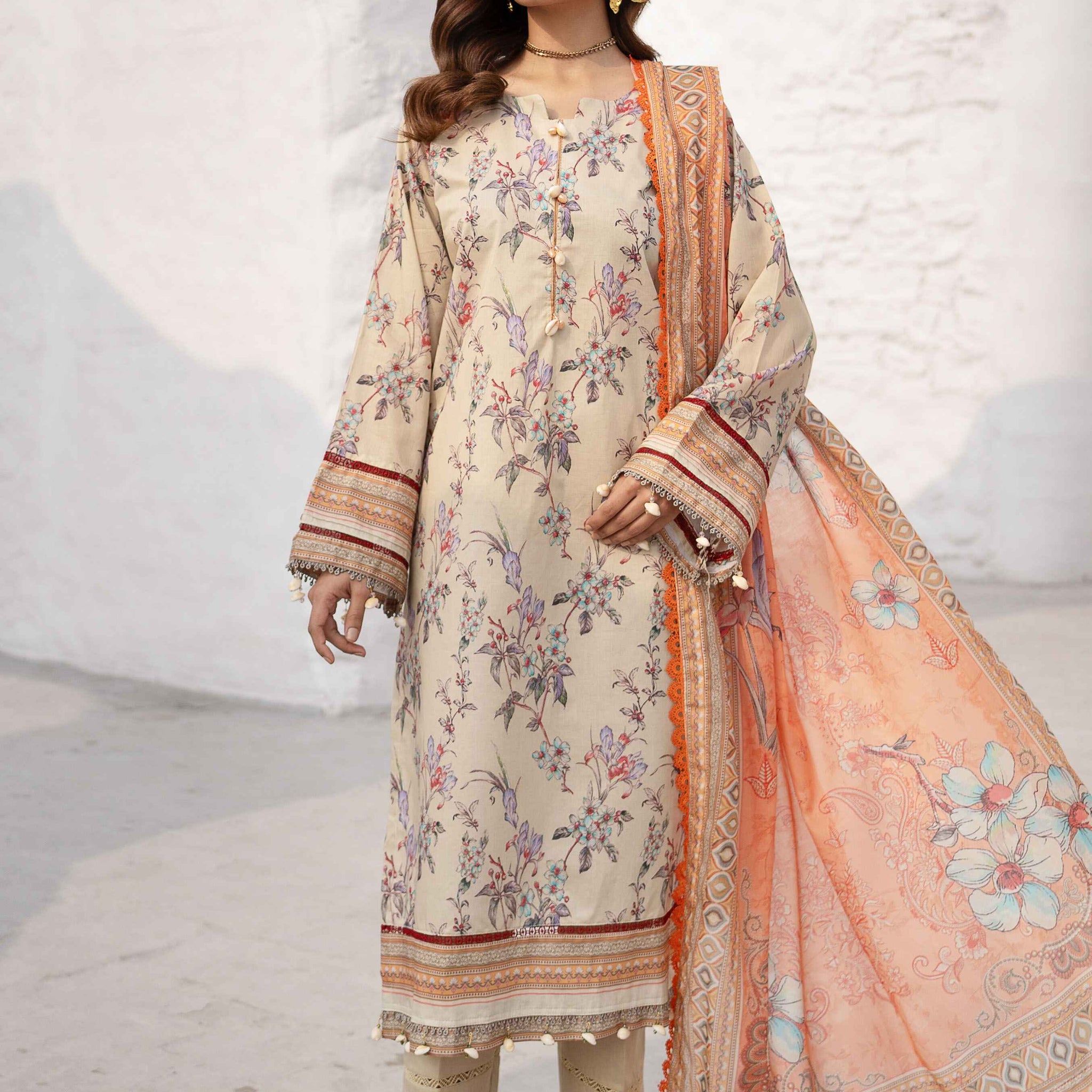 Alzohaib Colors Digital Printed 3 Piece-CDP-25-06 Fresh New Season 2025