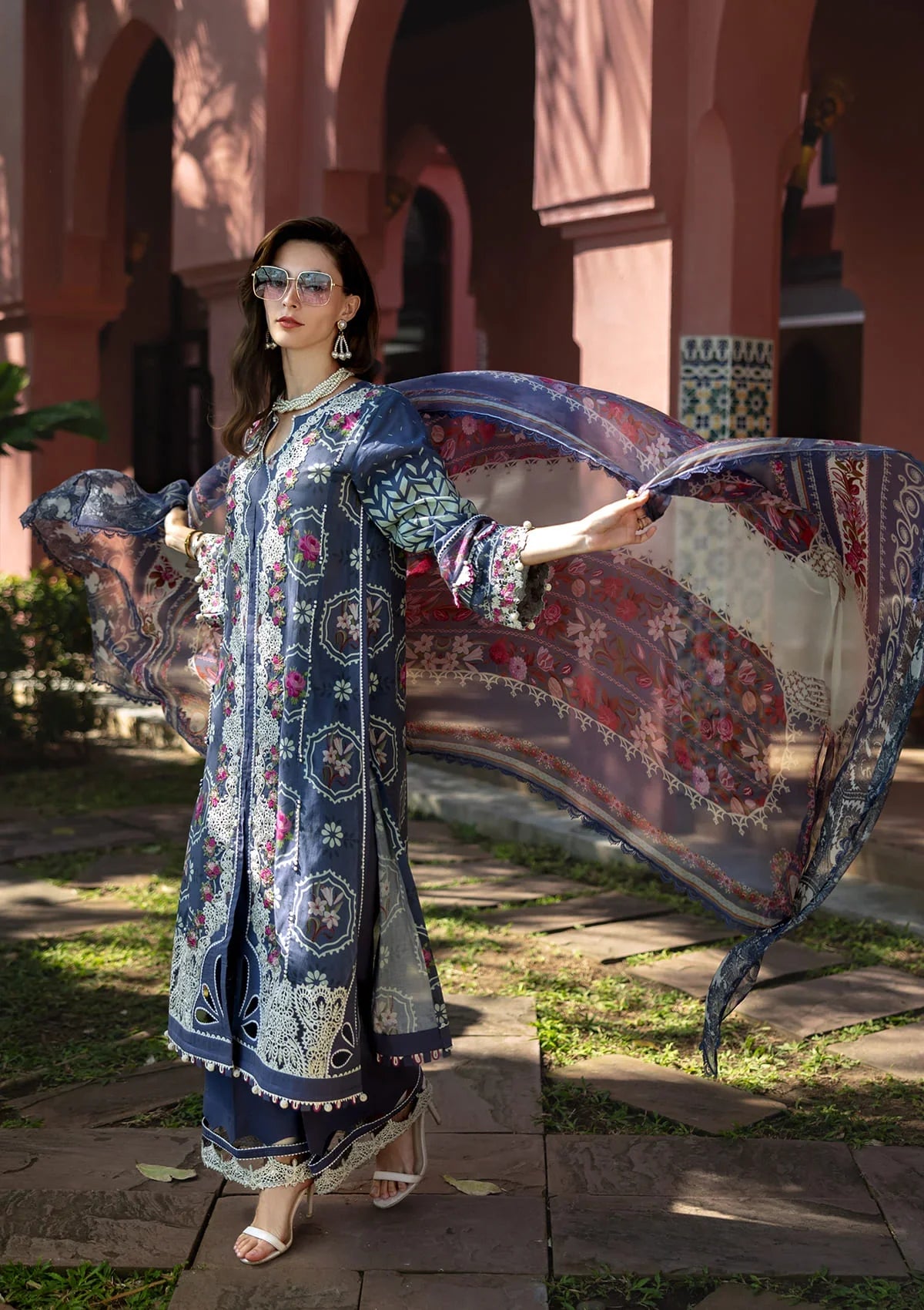 ELAF SIGNATURE COLLECTION 2025 ETS-04A SYLVIE - EMBROIDERED LAWN COLLECTION