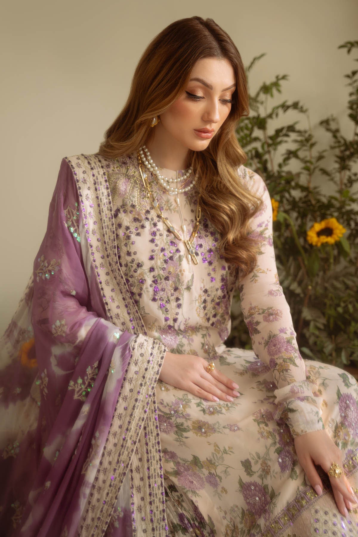 Nureh Amaya AM-07 Luxury Prints Unstitched Luxury Chiffon Collection