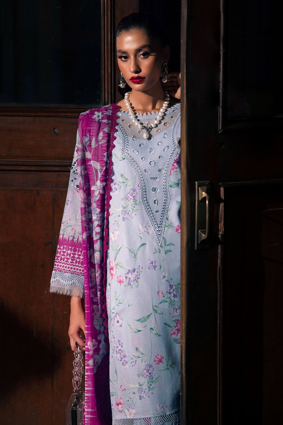 Nureh Glam Girl Unstitched Embroidered GL-17  Printed Lawn Collection 2025