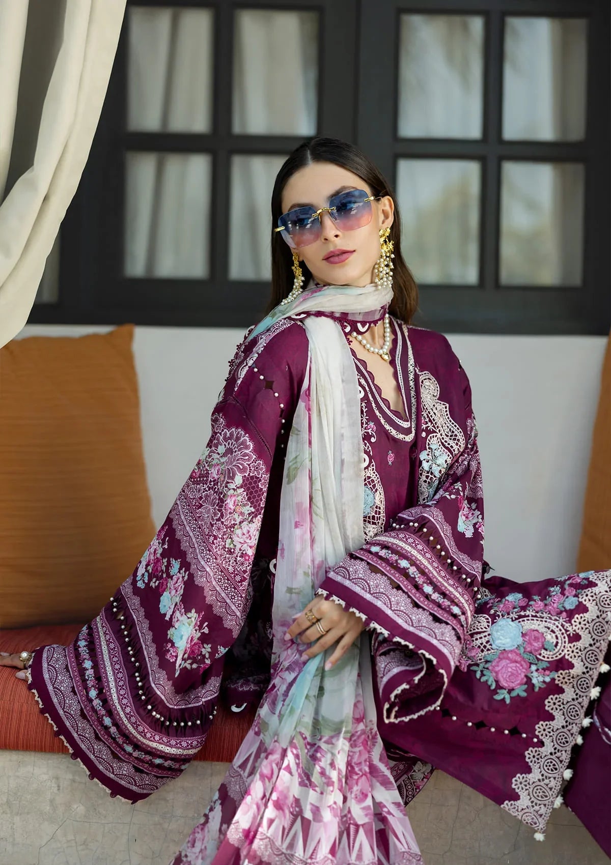 ELAF SIGNATURE COLLECTION 2025 ETS-06B AZOTIC - EMBROIDERED LAWN COLLECTION