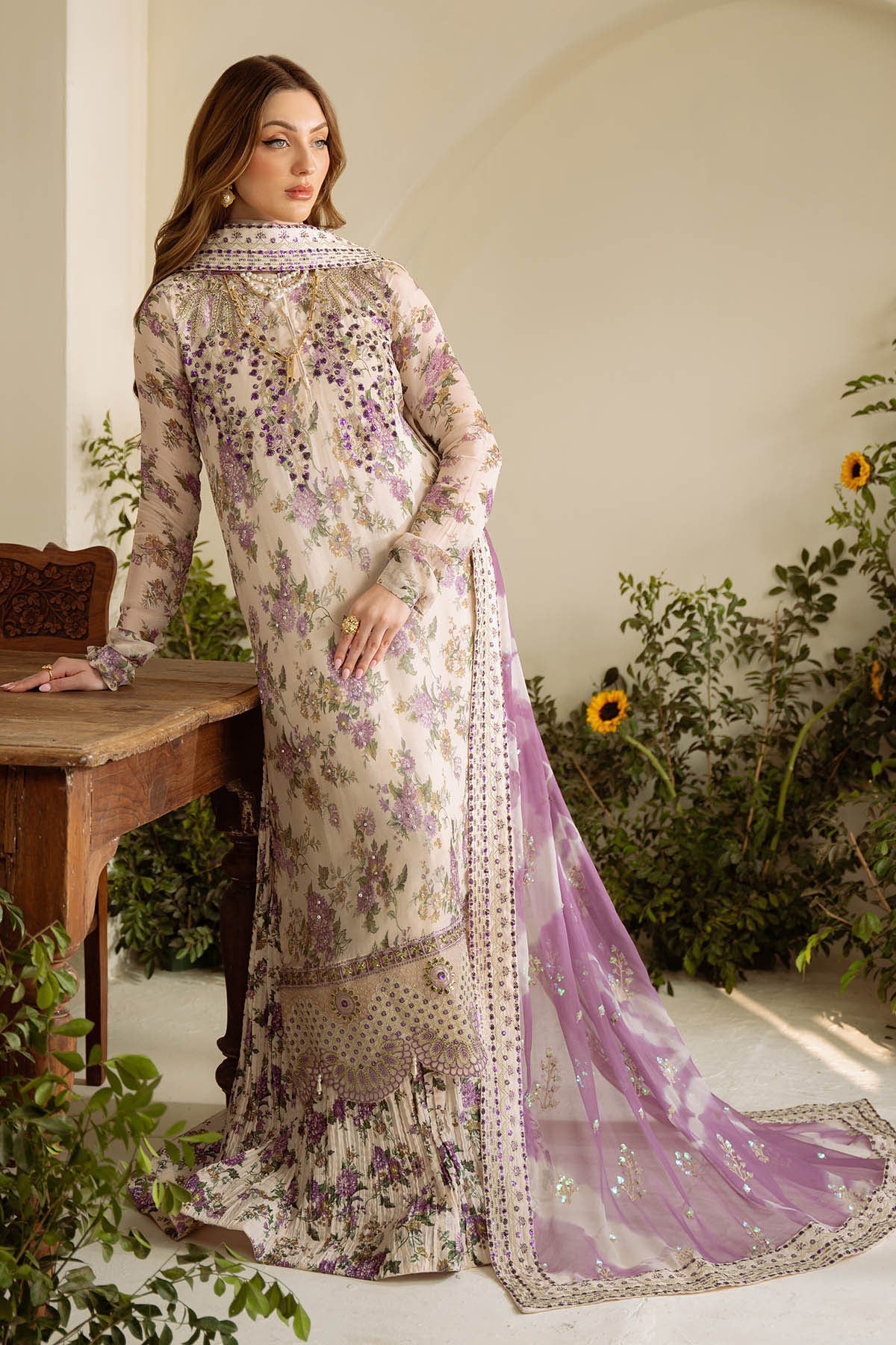 Nureh Amaya AM-07 Luxury Prints Unstitched Luxury Chiffon Collection