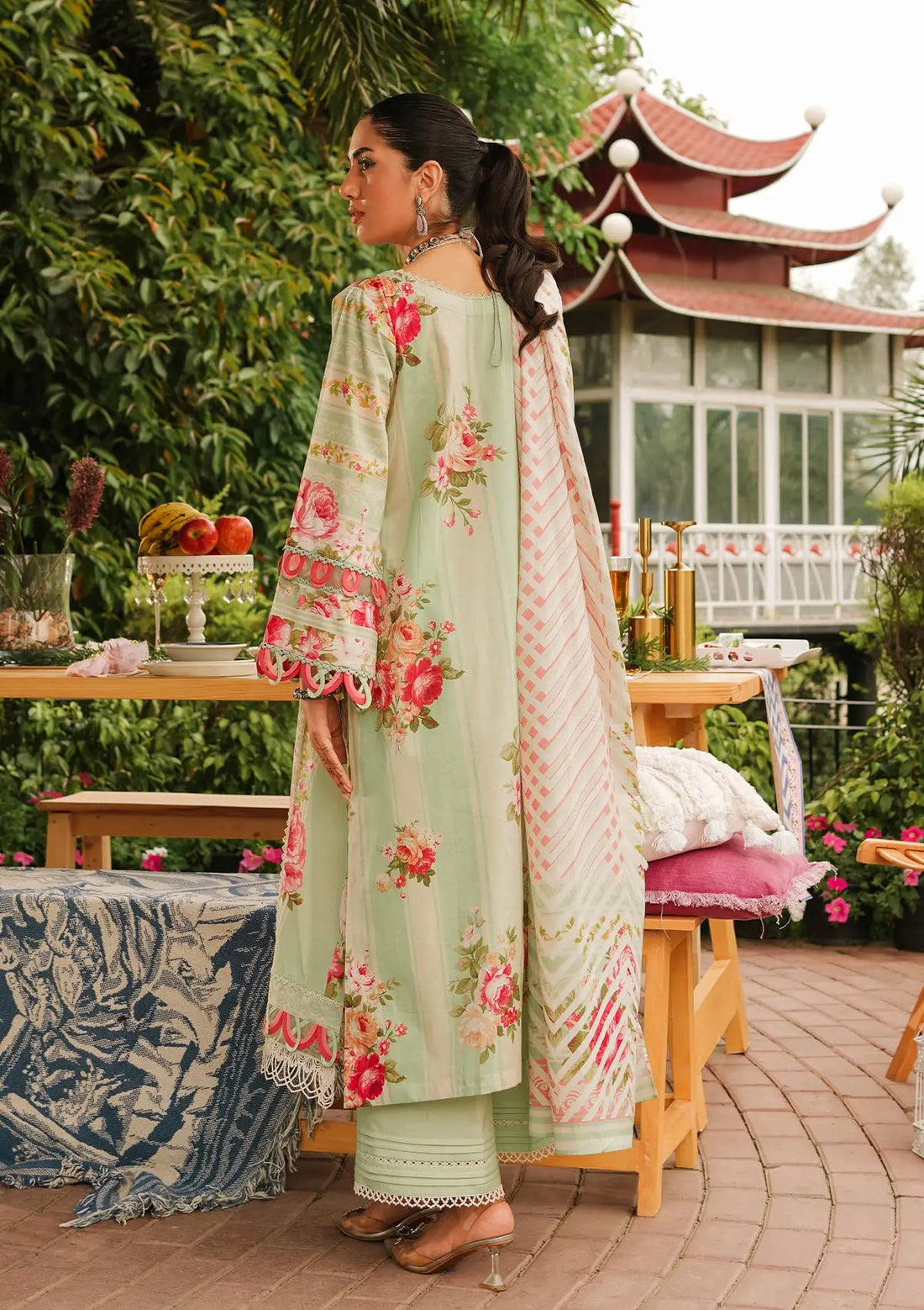 Elaf Prints Printed Lawn – EEP-05A  - Mint To Be