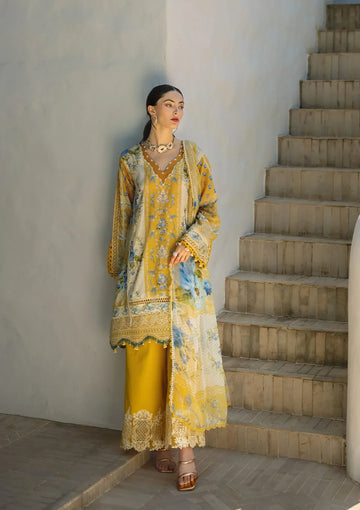 ELAF SIGNATURE COLLECTION 2025 ETS-03B SUNGLOW - EMBROIDERED LAWN COLLECTION