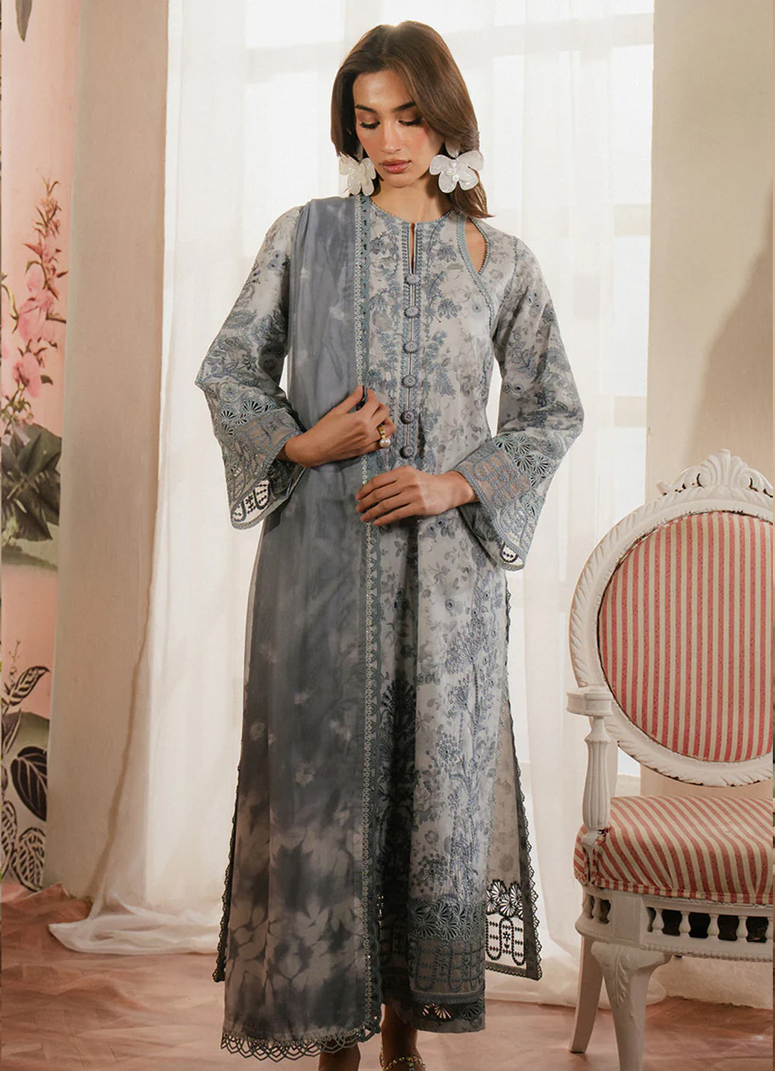 Ayzel By Afrozeh - Armelia Printed Lawn'25 - Selviana