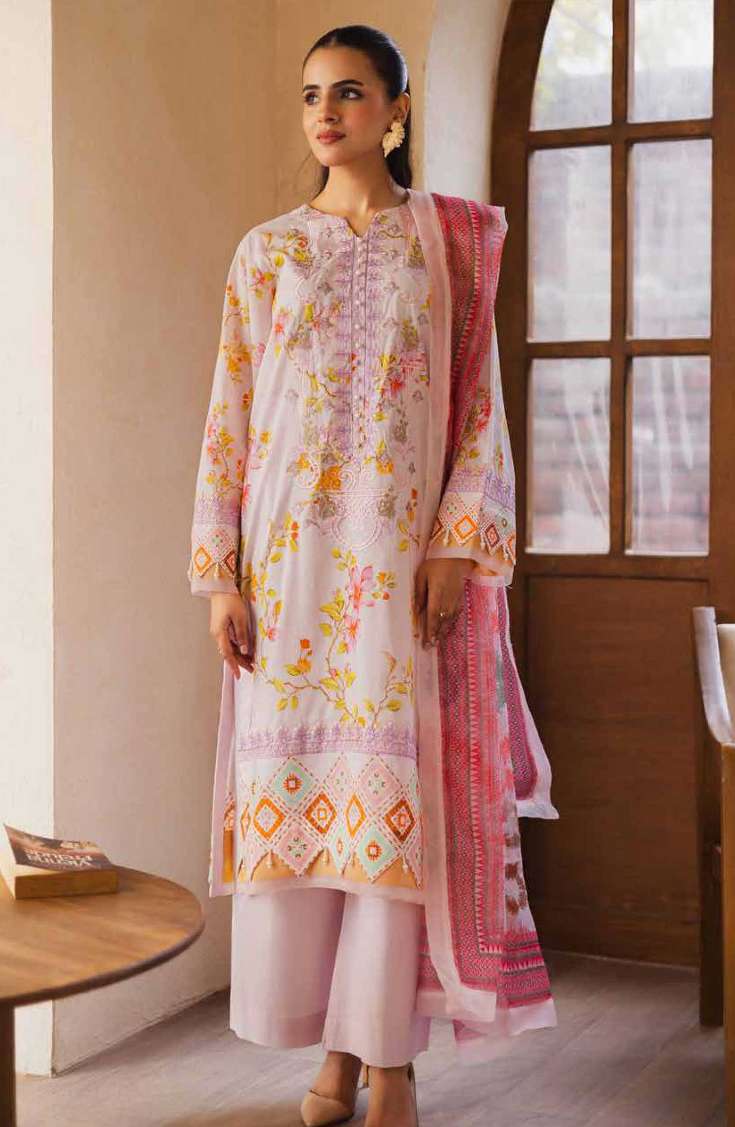 Freesia Zen ADIVA Embroidered Lawn Collection 2025