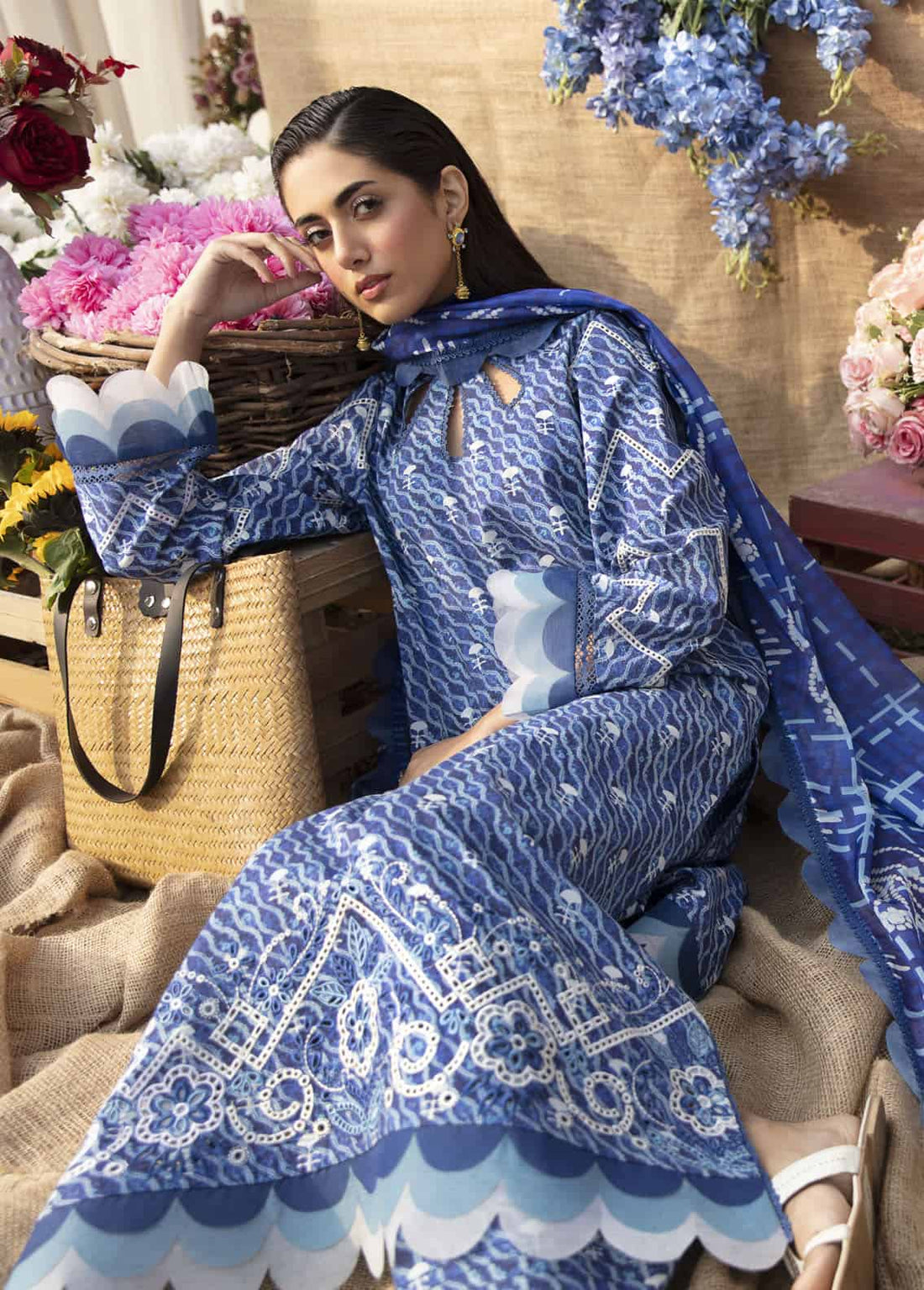 Ayzel Unstitched Summer Dream Lawn Collection  Lazuli