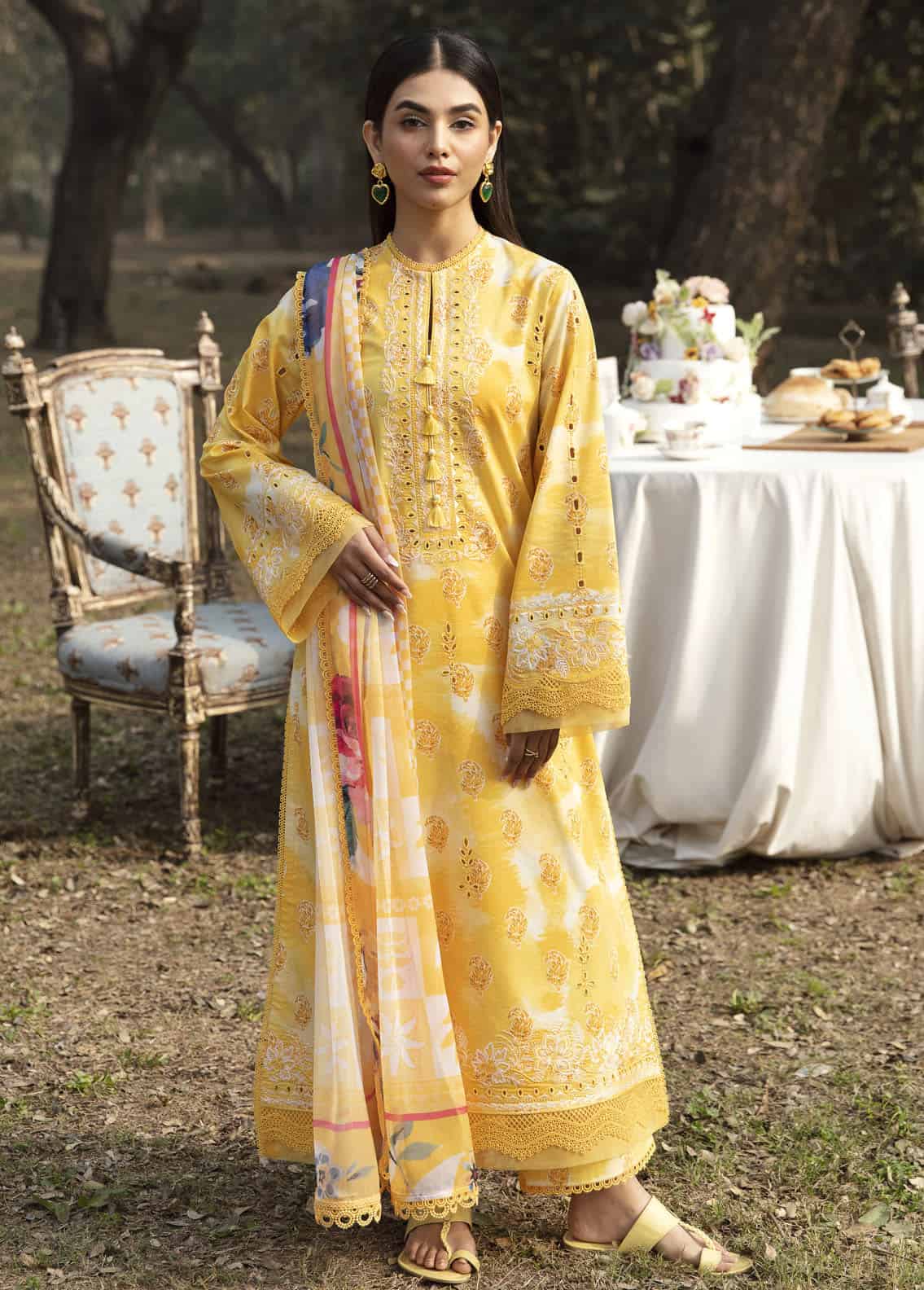 Ayzel Unstitched Summer Dream Lawn Collection Daffodil