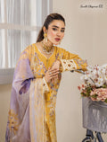 ZA Clothing Bariya Embroidered Semi Stitched Lawn- Sunlit Elegance 01