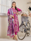 ZA Clothing Bariya Embroidered Semi Stitched Lawn- Serene Orchid 04